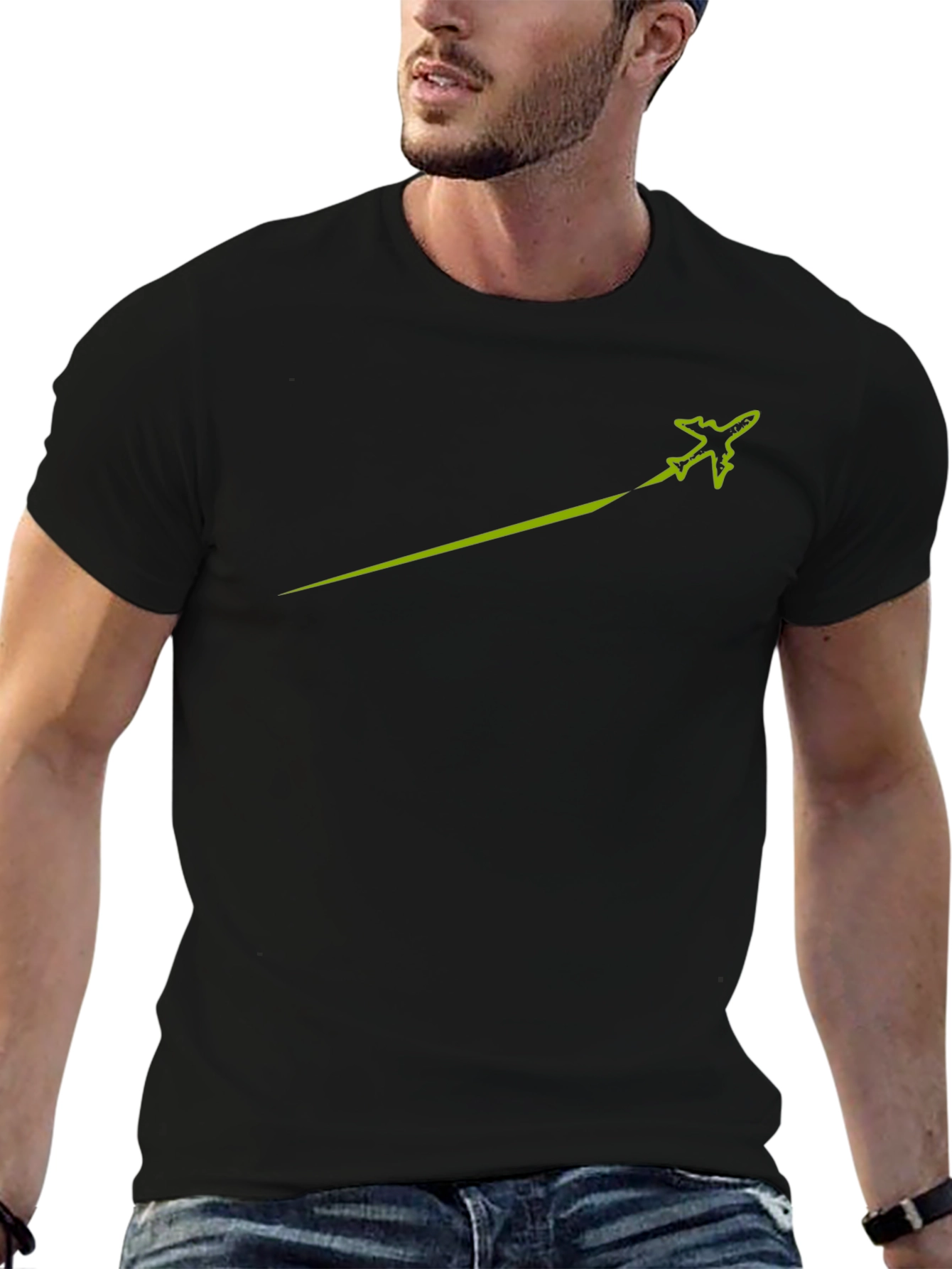 Jet Stream Black T-Shirt
