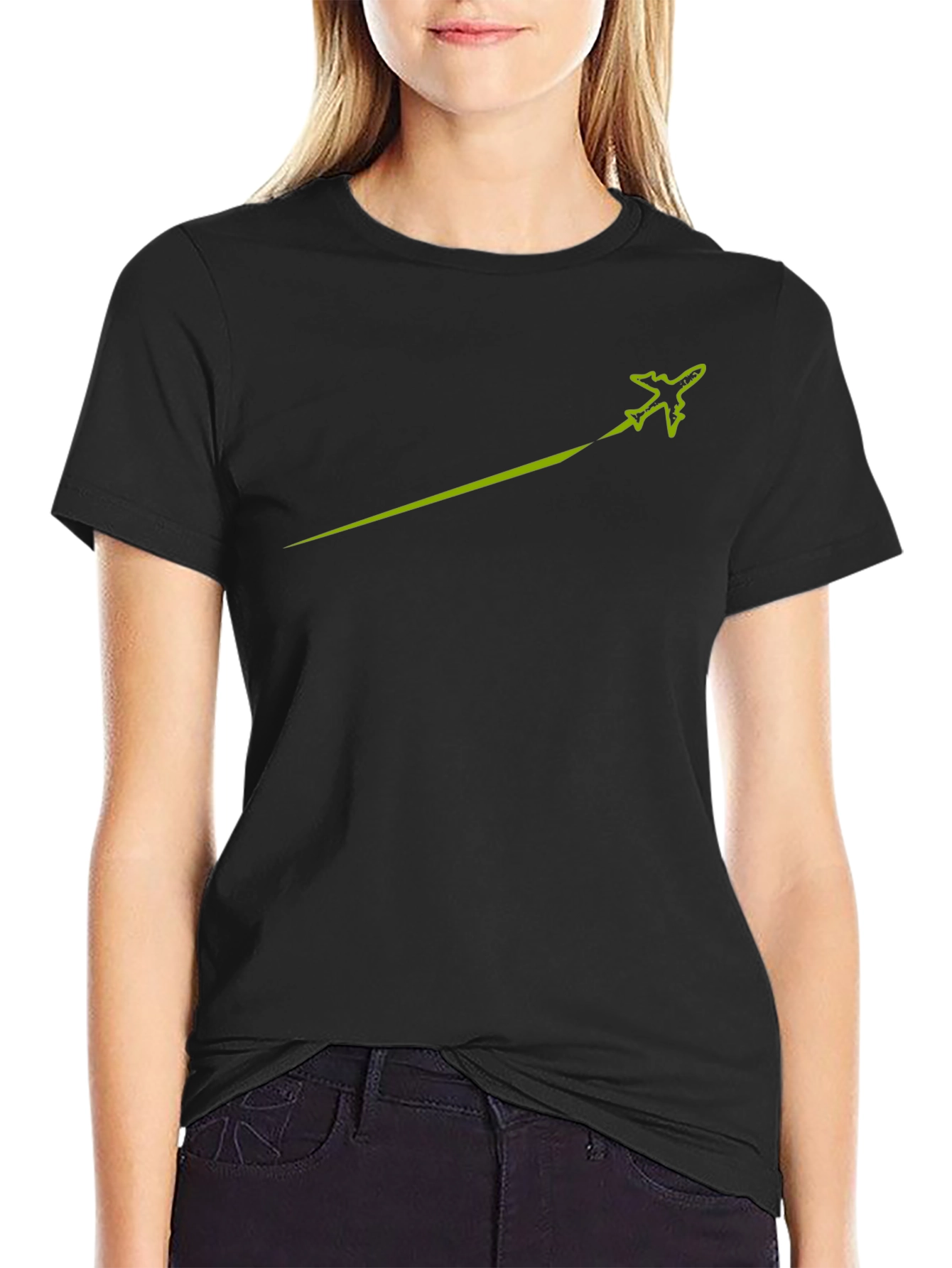 Jet Stream Black T-Shirt