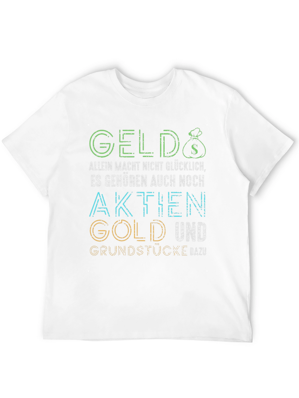 Geld Aktie Gold Graphic Tee - Black