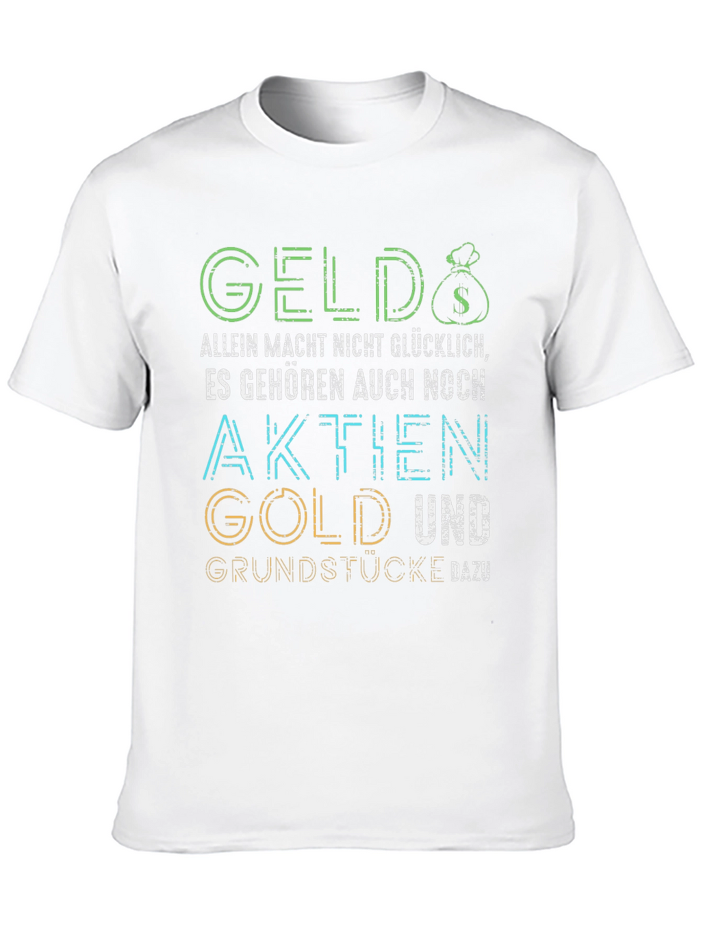 Geld Aktie Gold Graphic Tee - Black