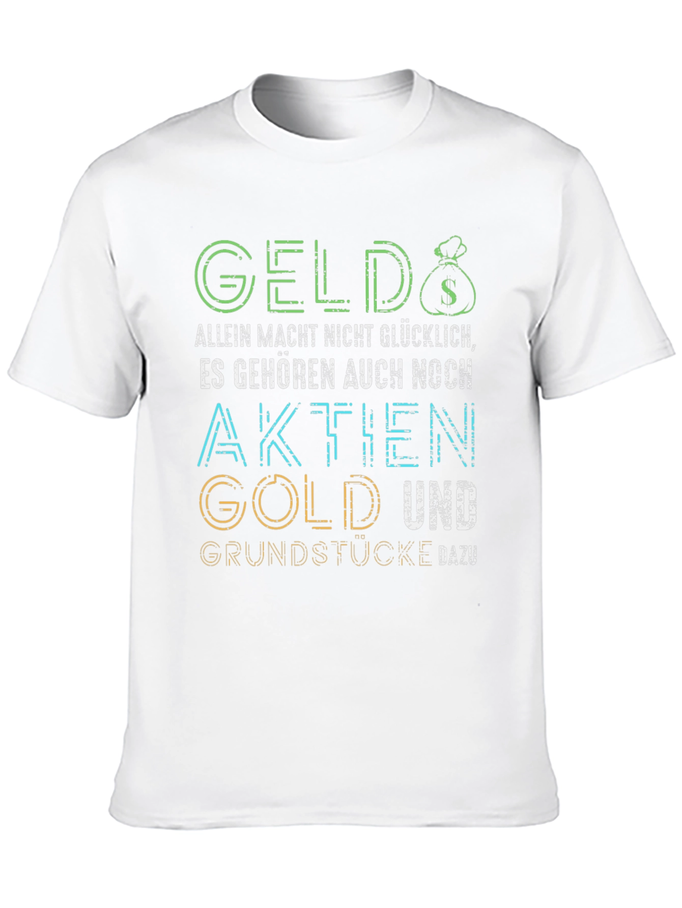 Geld Aktie Gold Graphic Tee - Black