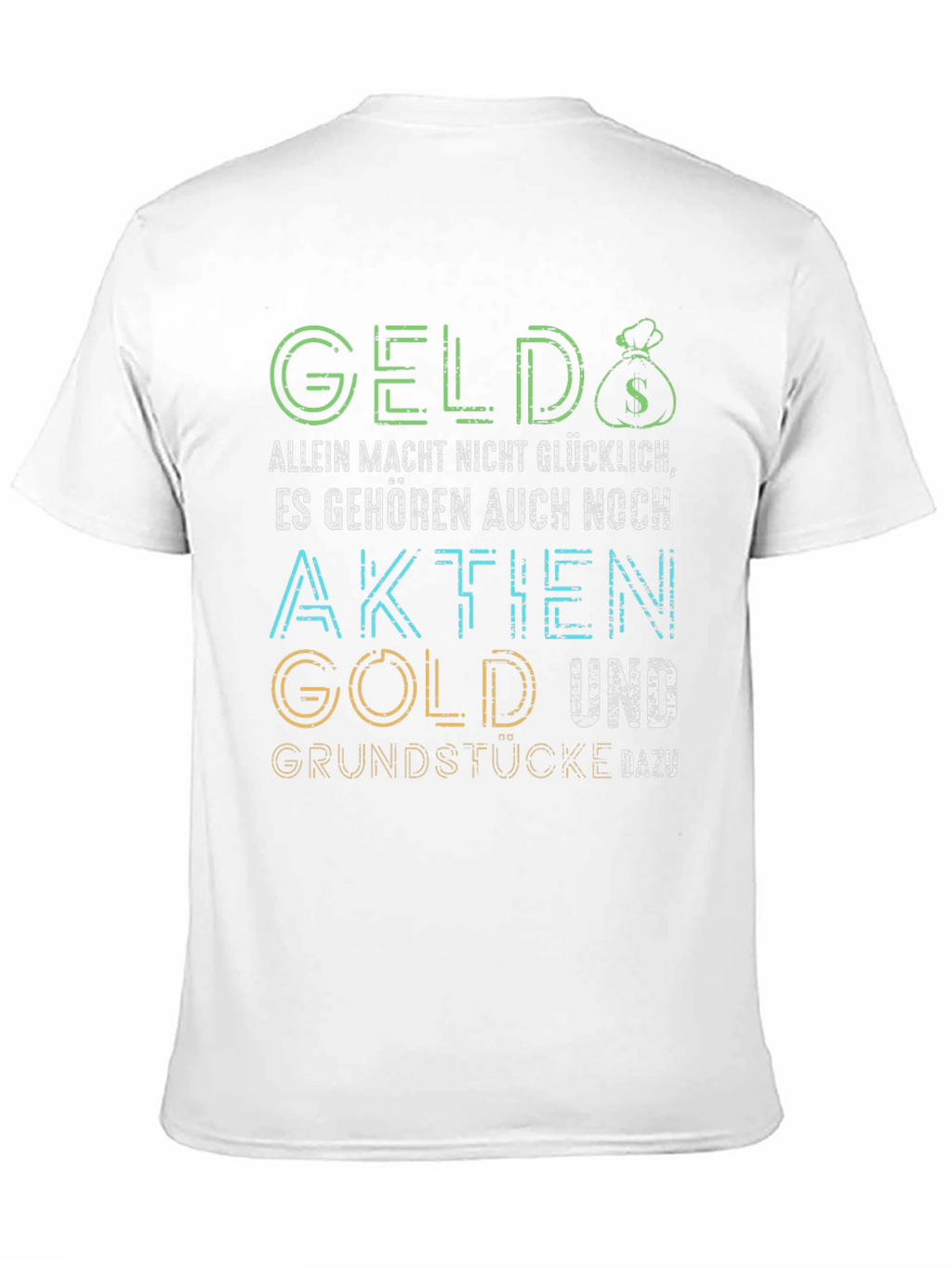 Geld Aktie Gold Graphic Tee - Black