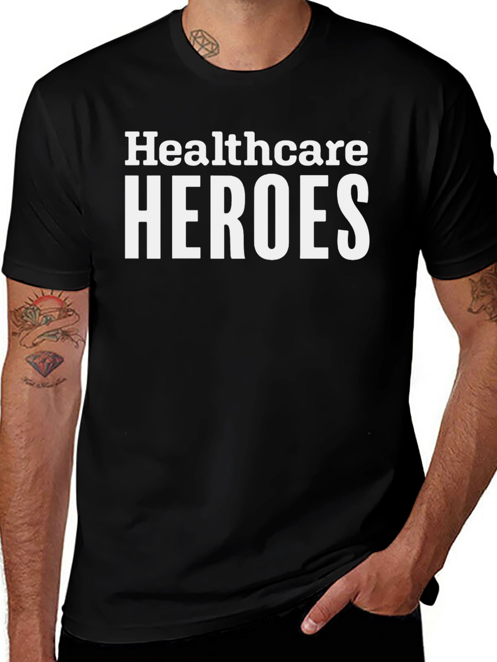 Healthcare Heroes Graphic Tee - Essential Worker Shirt