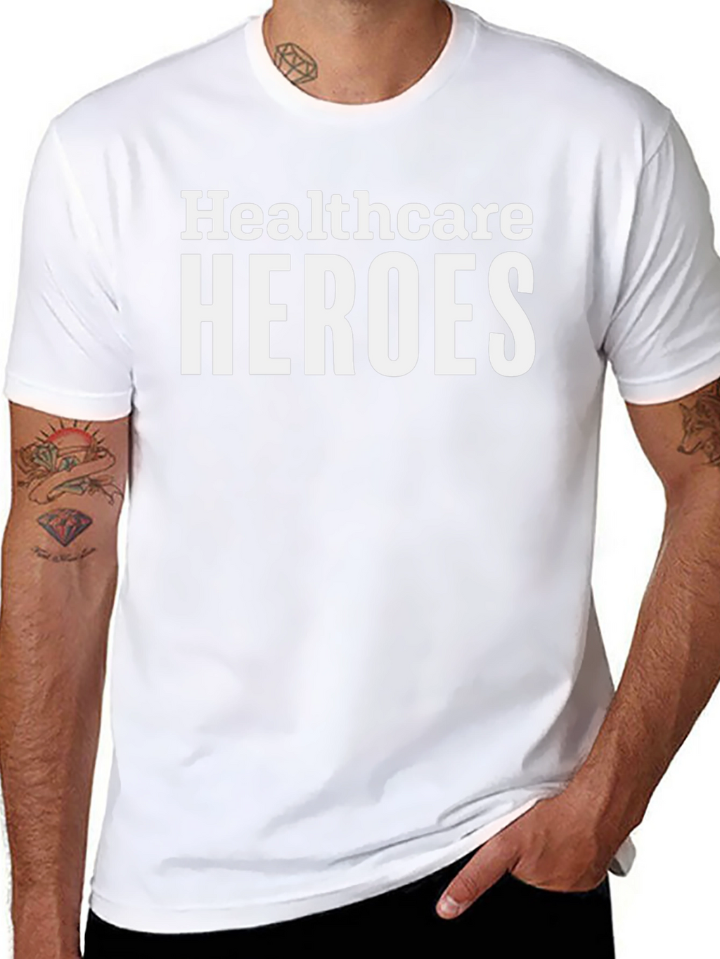 Healthcare Heroes Graphic Tee - Essential Worker Shirt