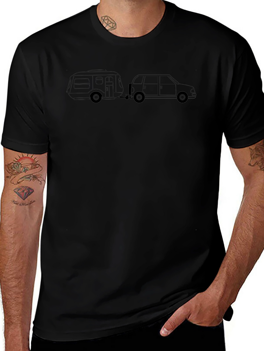 Retro Camper & Van T-Shirt - Road Trip Ready!