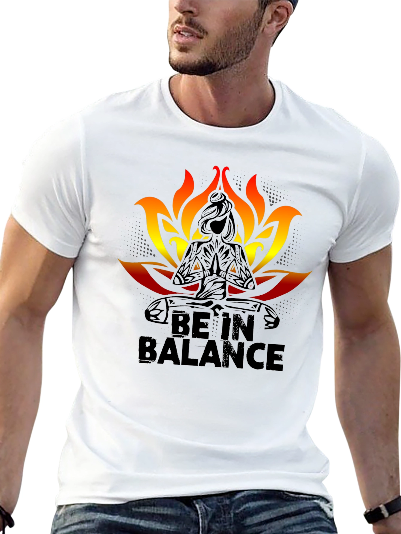 Be In Balance Black T-Shirt