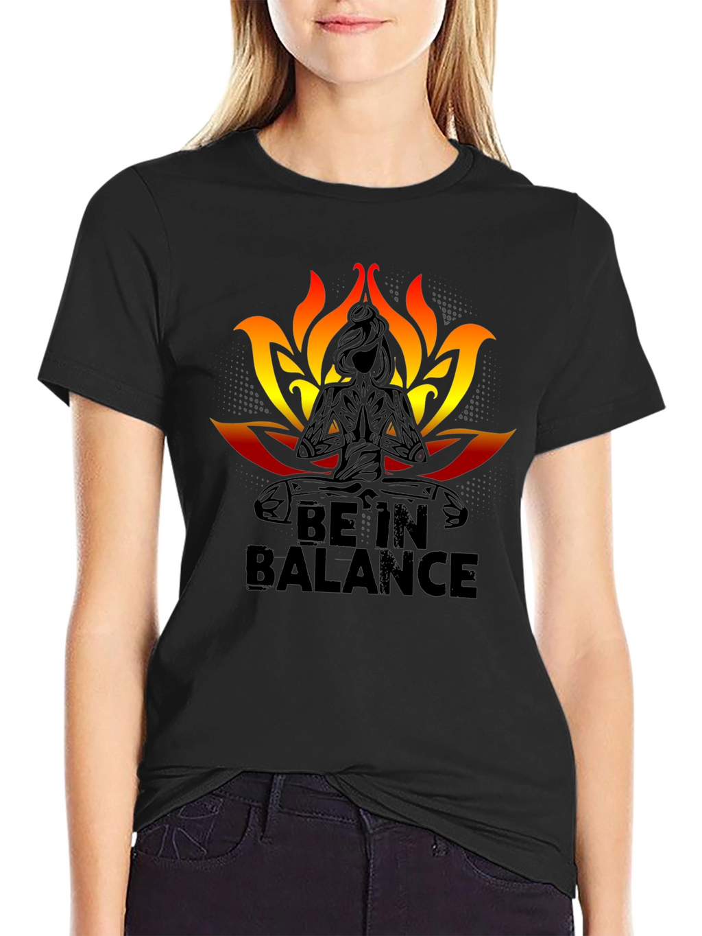 Be In Balance Black T-Shirt