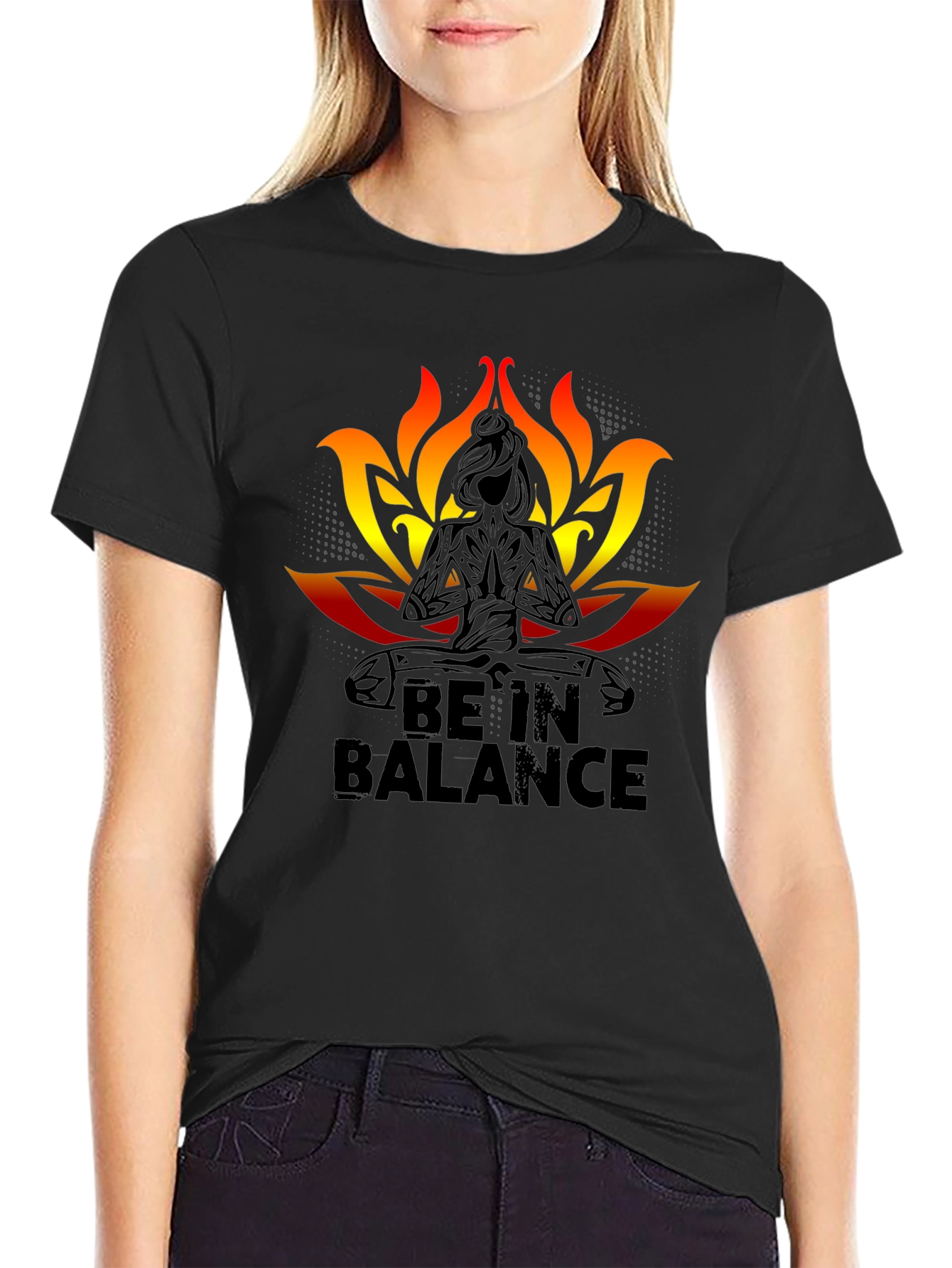 Be In Balance Black T-Shirt