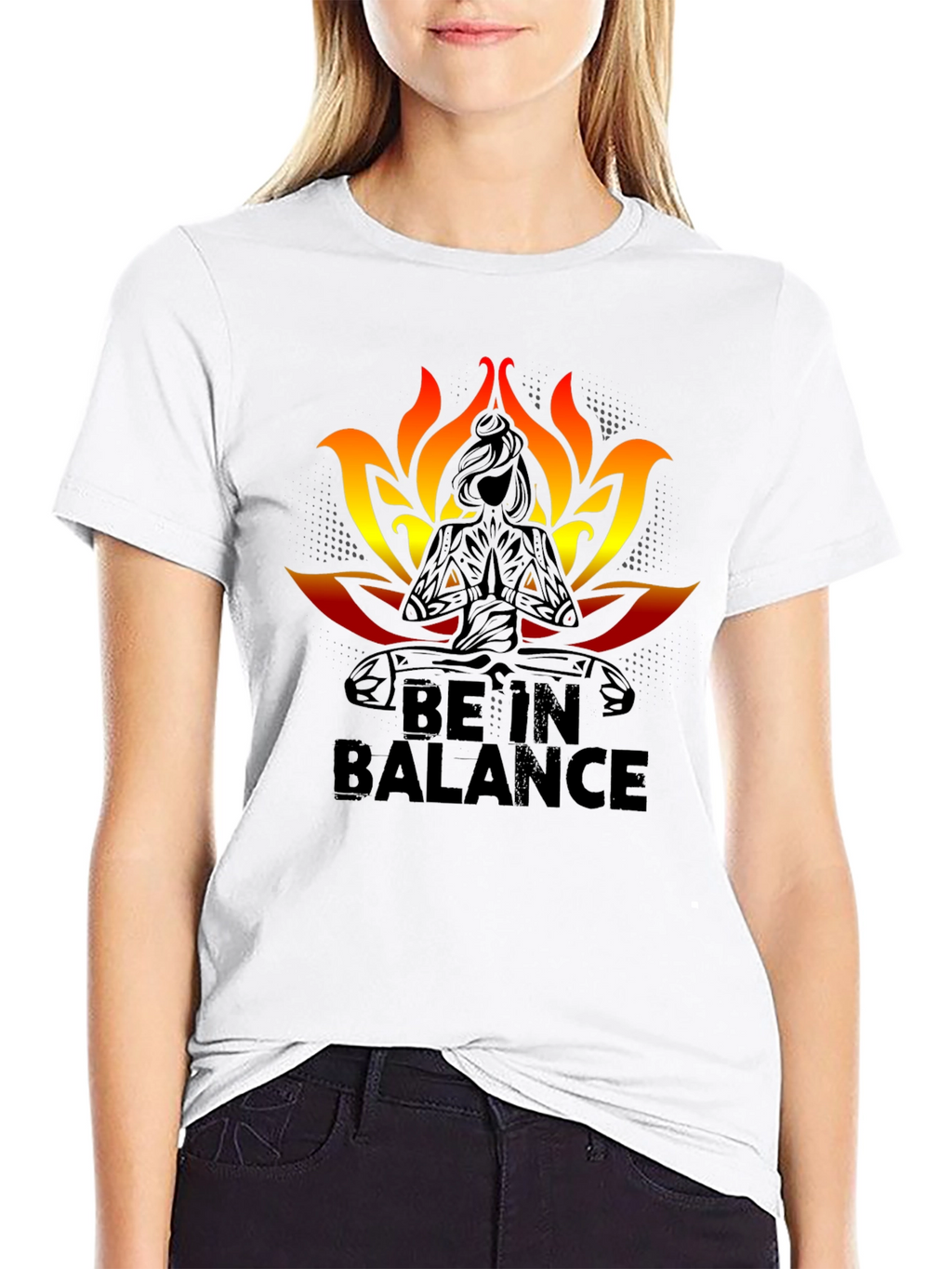 Be In Balance Black T-Shirt