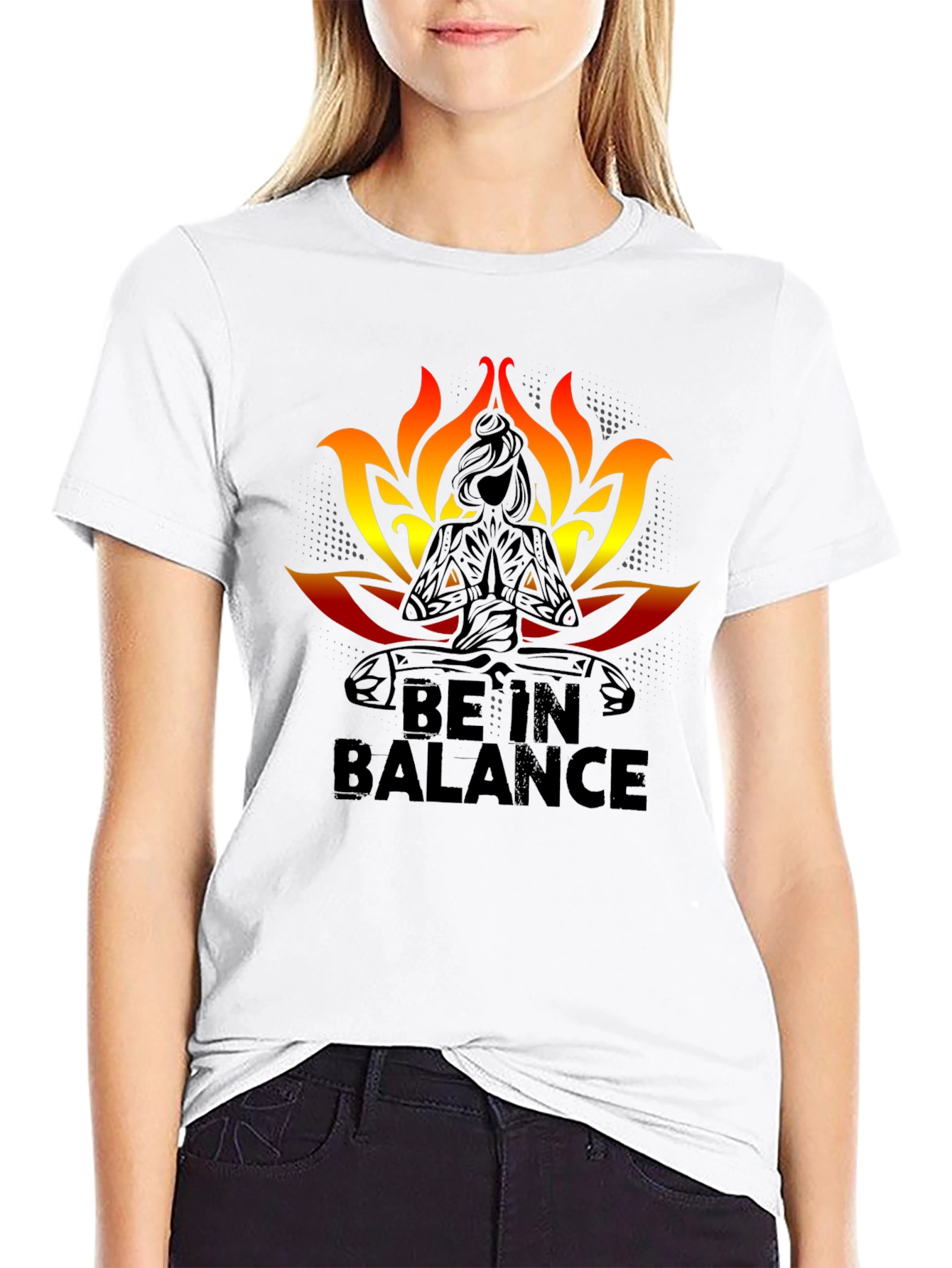 Be In Balance Black T-Shirt