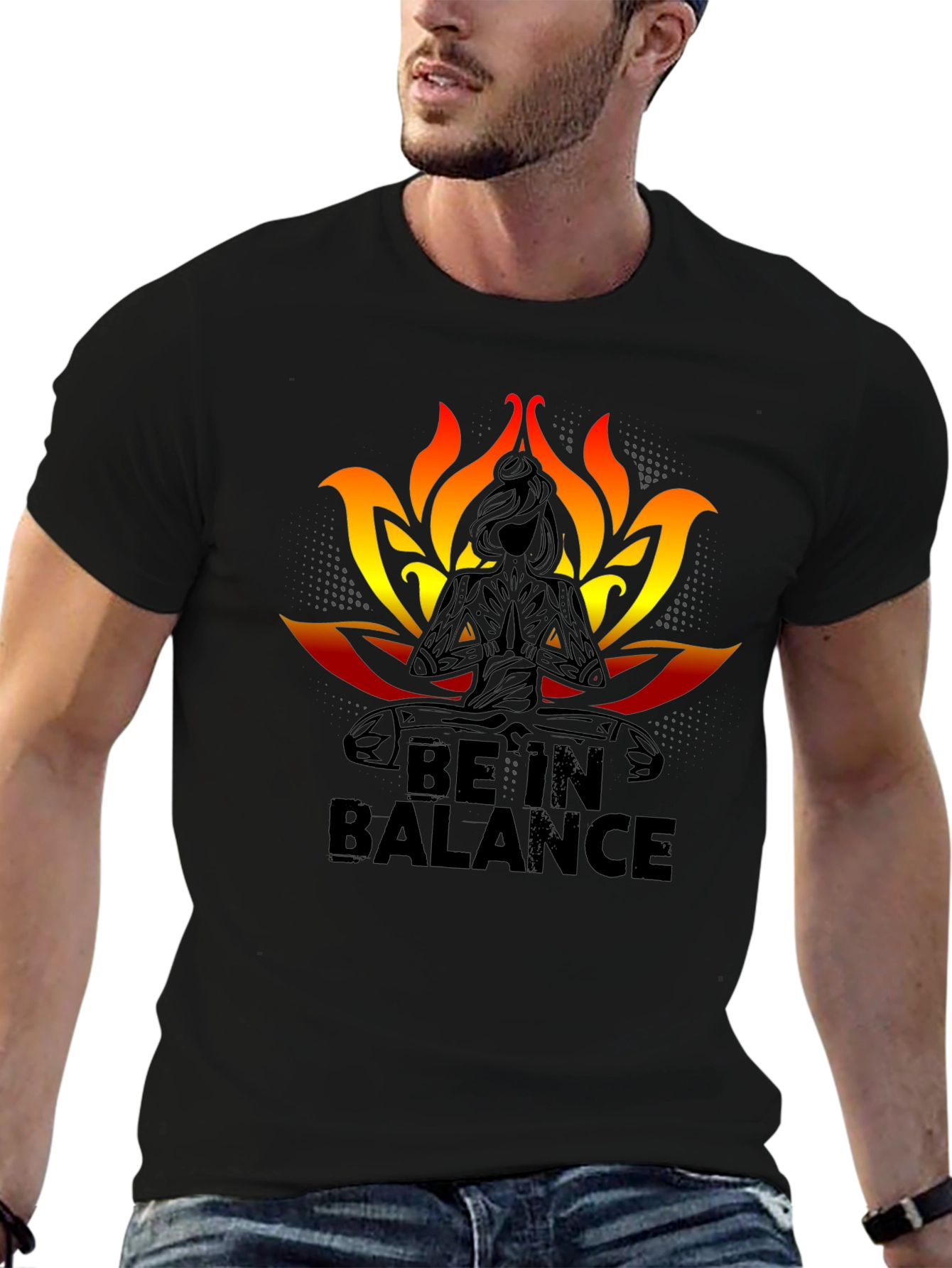 Be In Balance Black T-Shirt