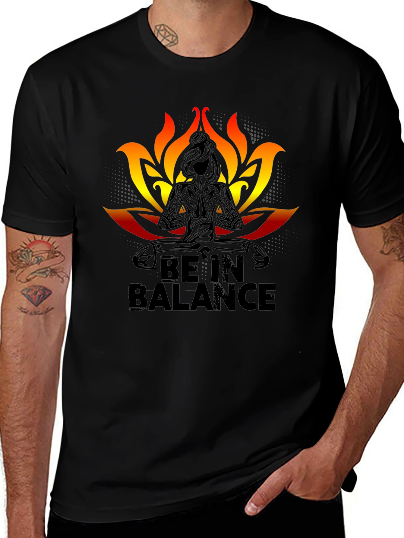 Be In Balance Black T-Shirt