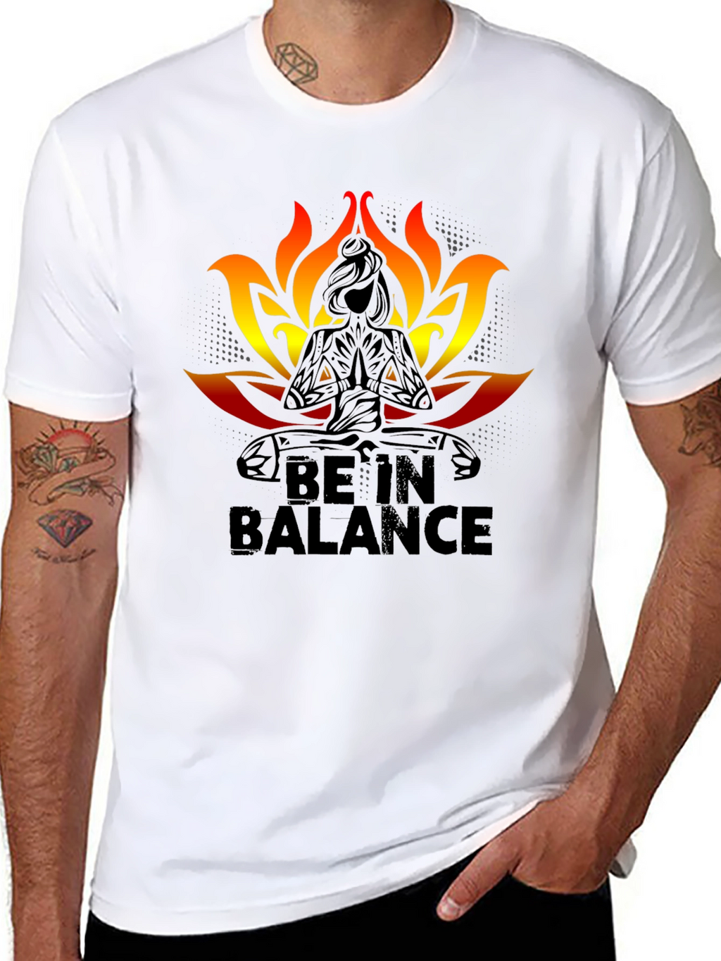 Be In Balance Black T-Shirt