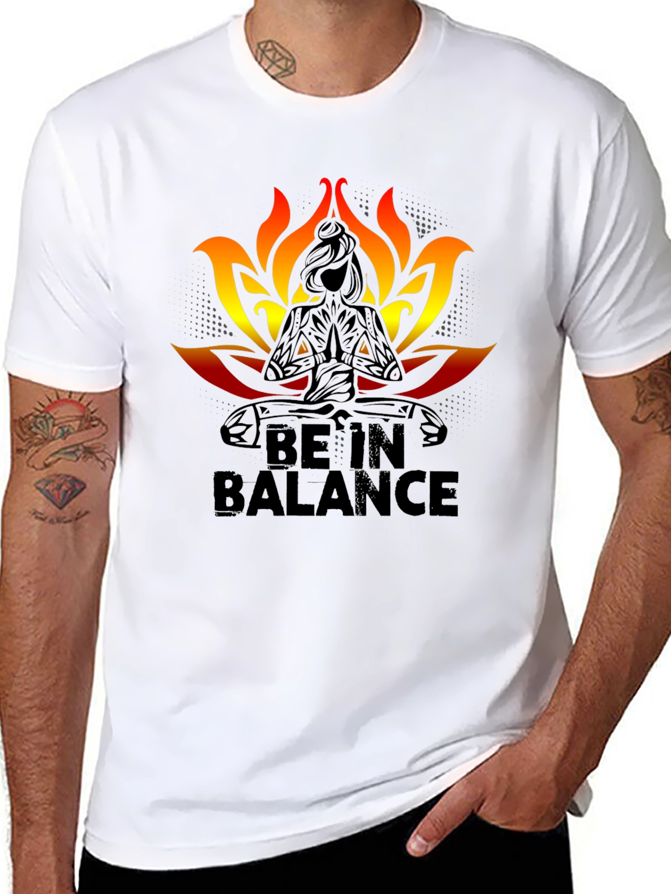 Be In Balance Black T-Shirt
