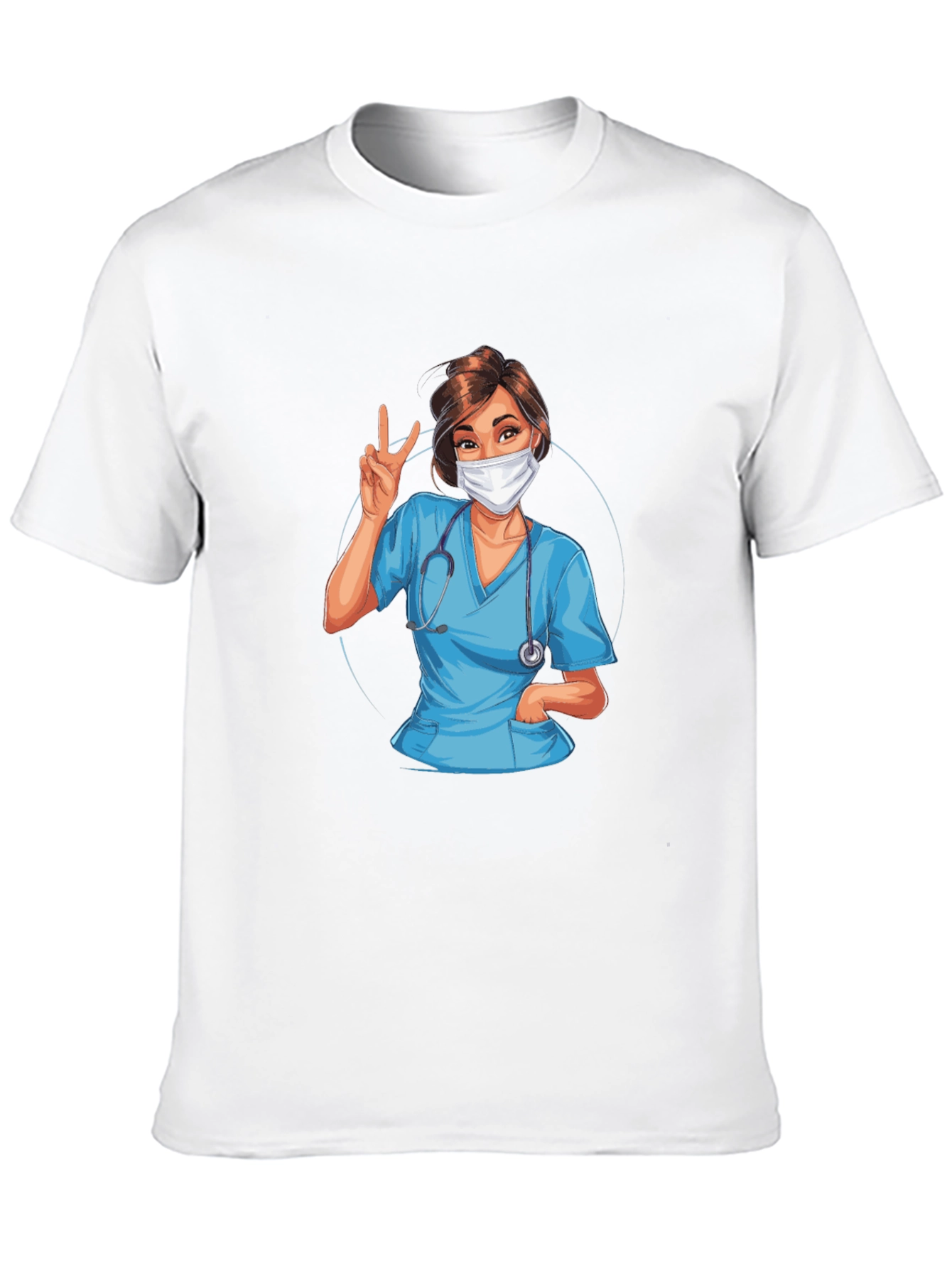 Nurse Graphic T-Shirt - Black Cotton Tee