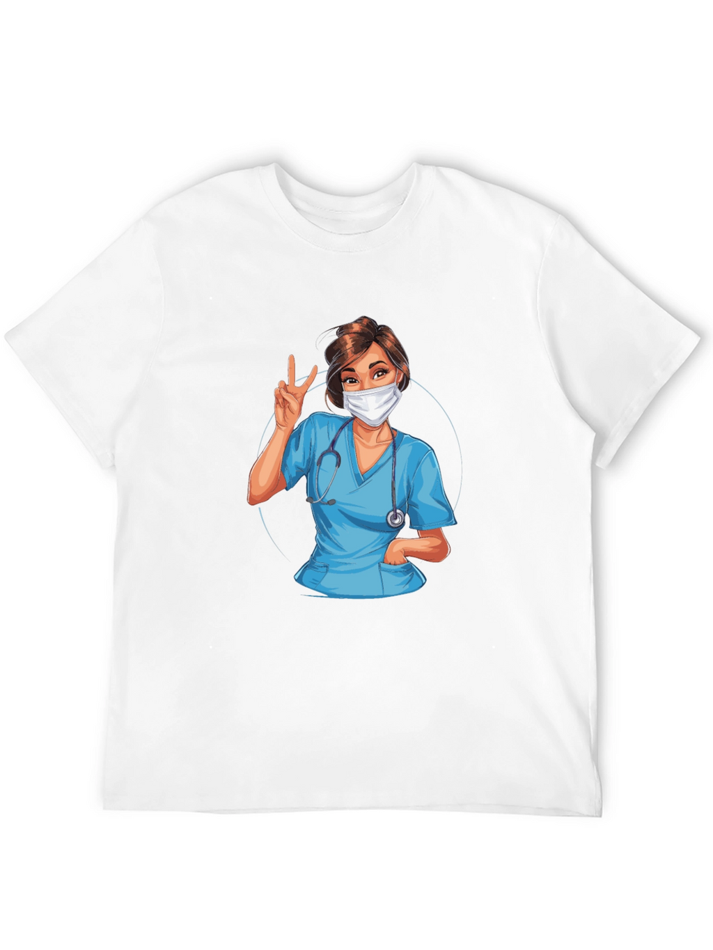Nurse Graphic T-Shirt - Black Cotton Tee