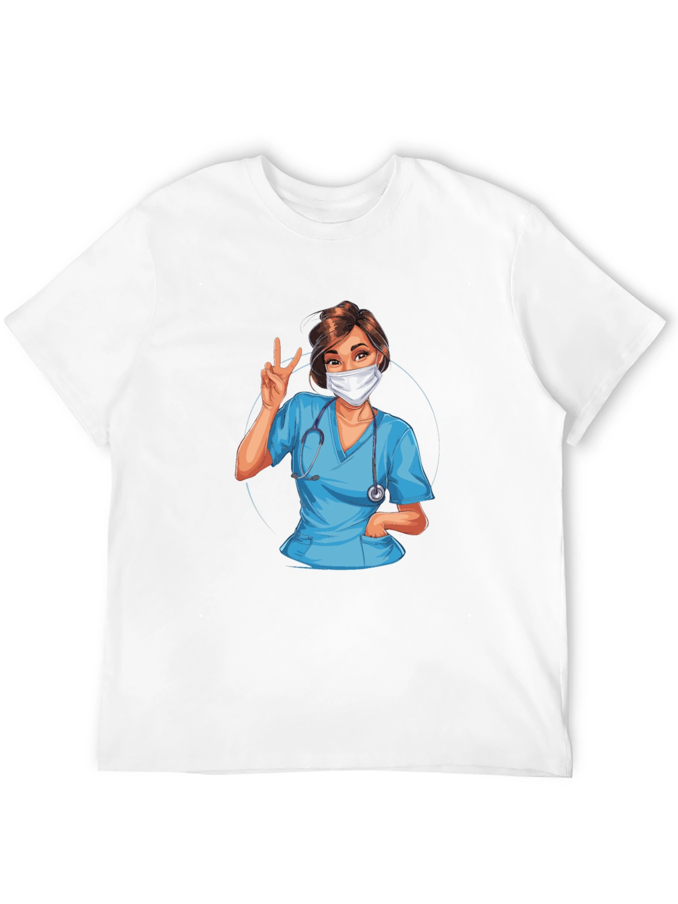 Nurse Graphic T-Shirt - Black Cotton Tee