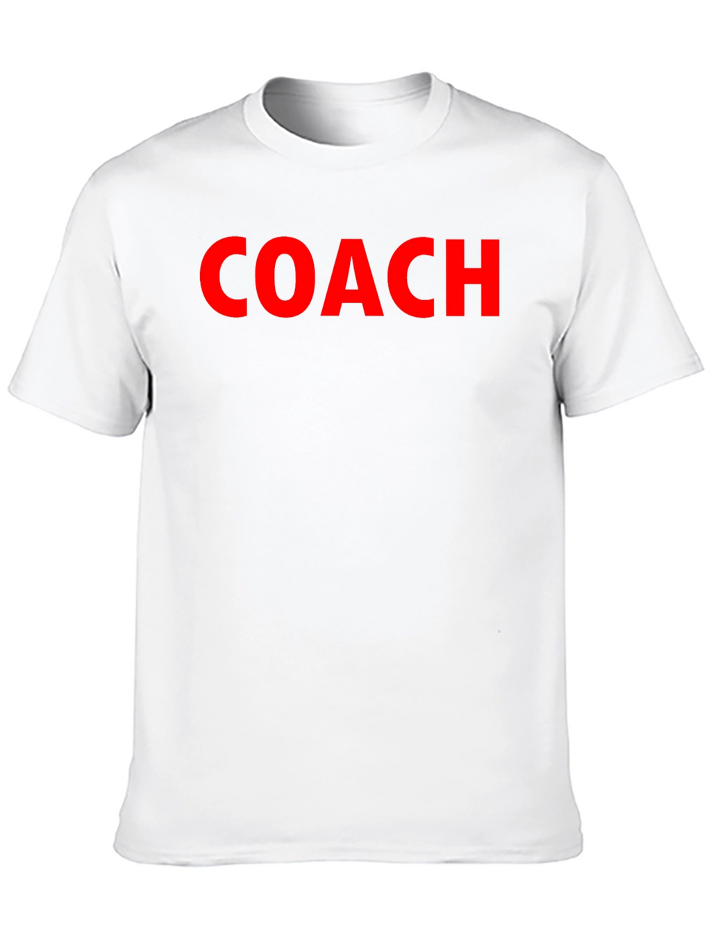 Coach Crew Neck T-Shirt - Bold Red Text