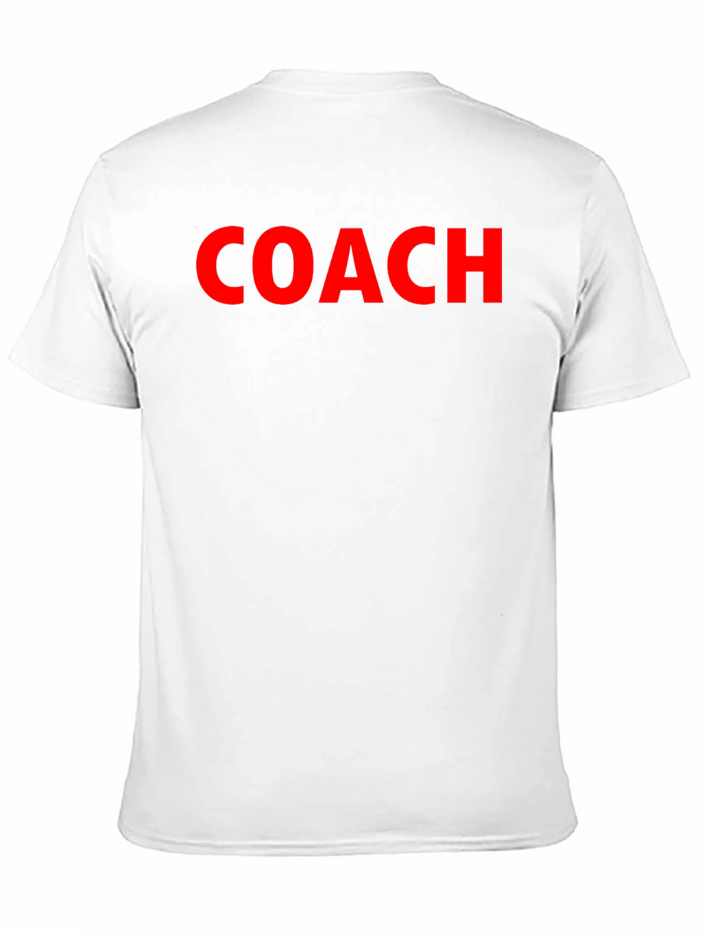 Coach Crew Neck T-Shirt - Bold Red Text