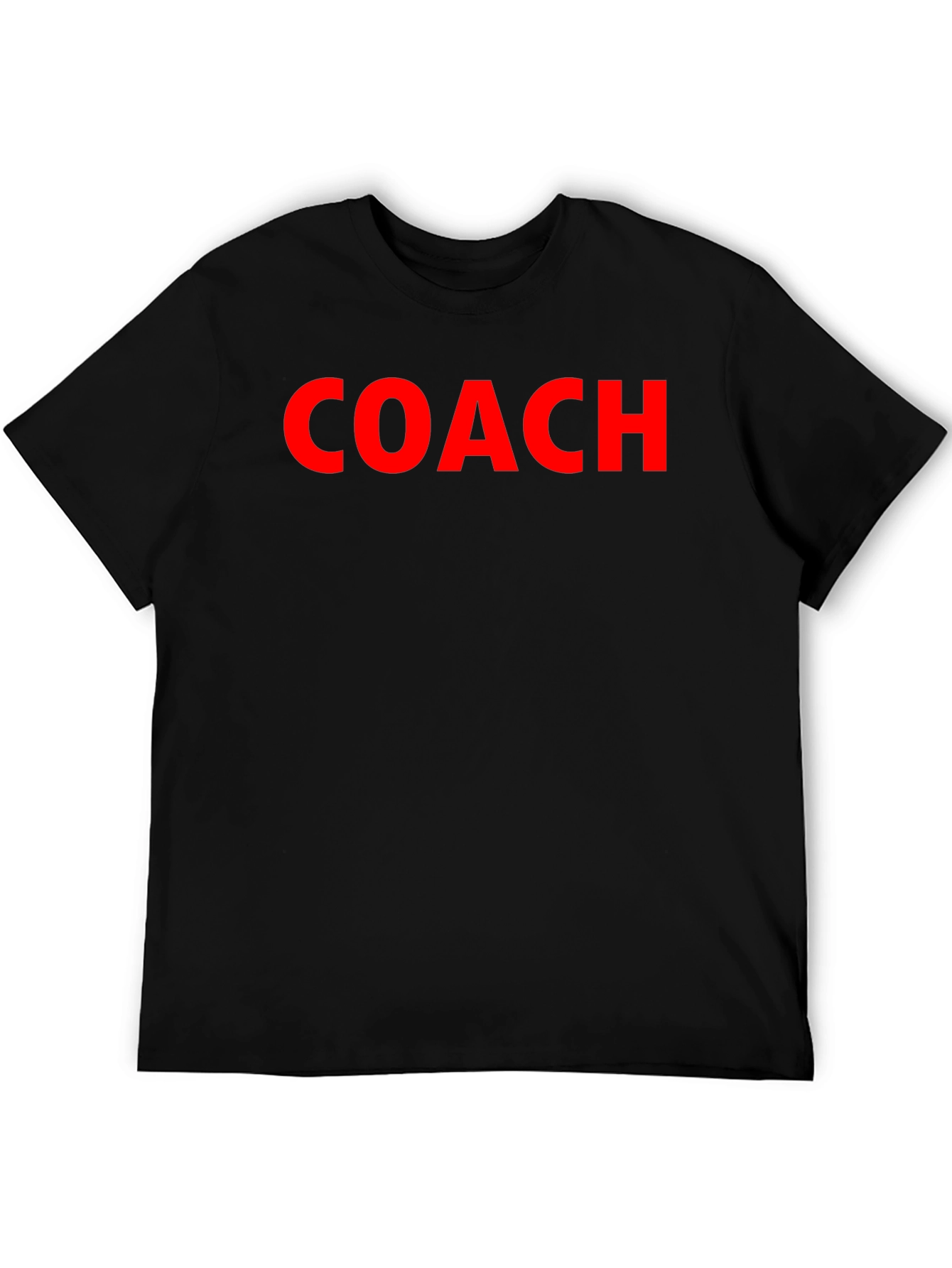 Coach Crew Neck T-Shirt - Bold Red Text