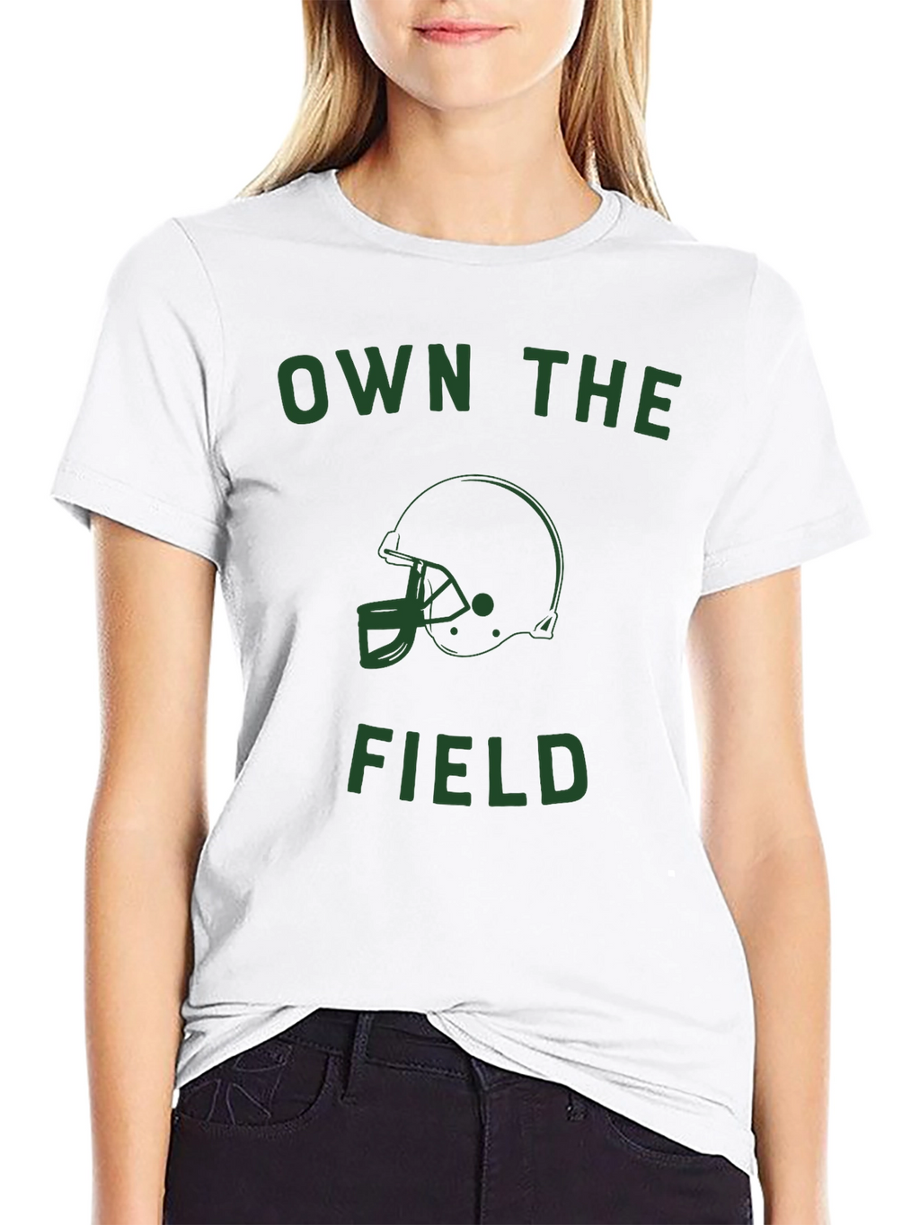 Own The Field Football Helmet T-Shirt