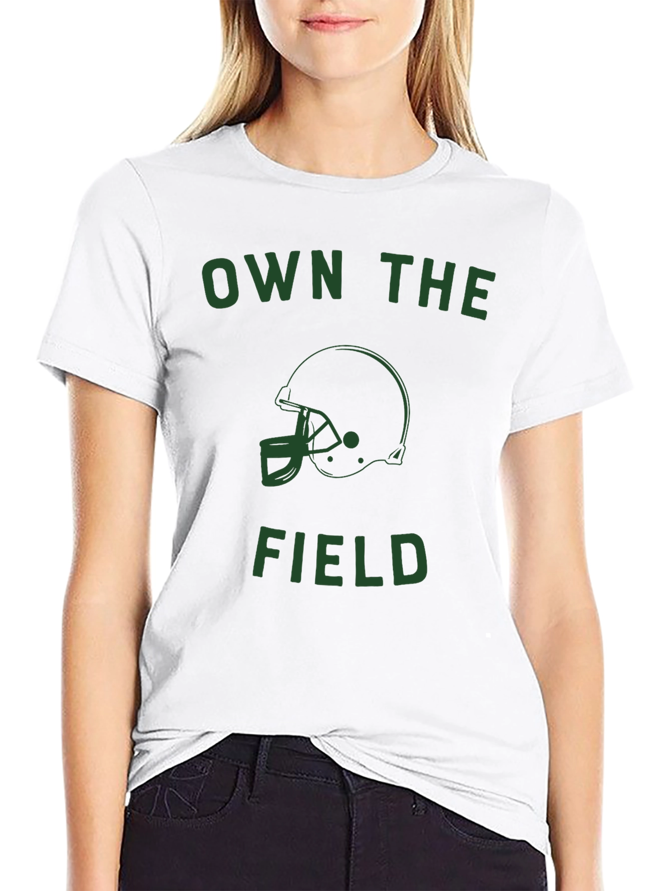 Own The Field Football Helmet T-Shirt