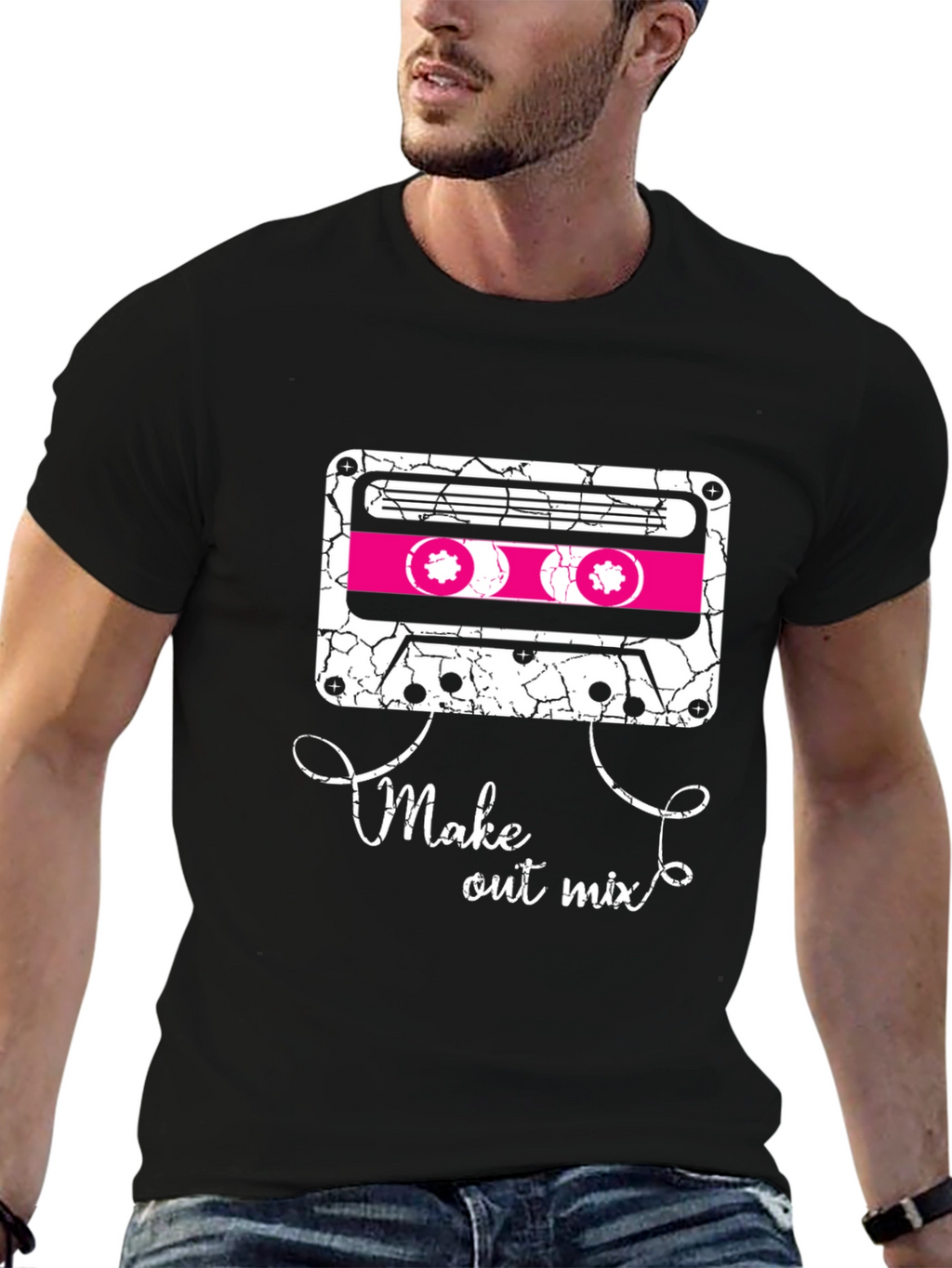 Retro Mixtape Graphic Tee - Make Out Mix