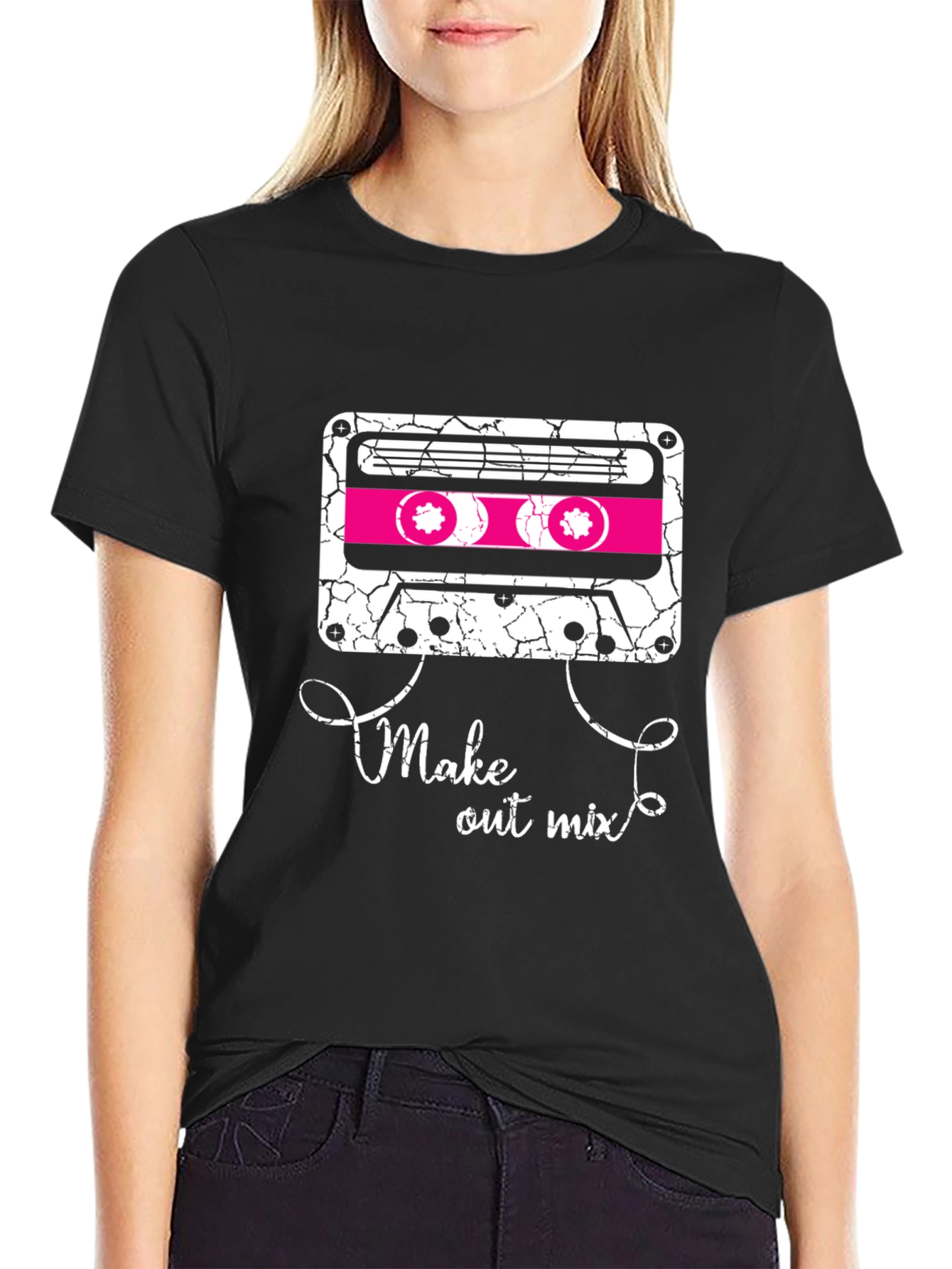 Retro Mixtape Graphic Tee - Make Out Mix