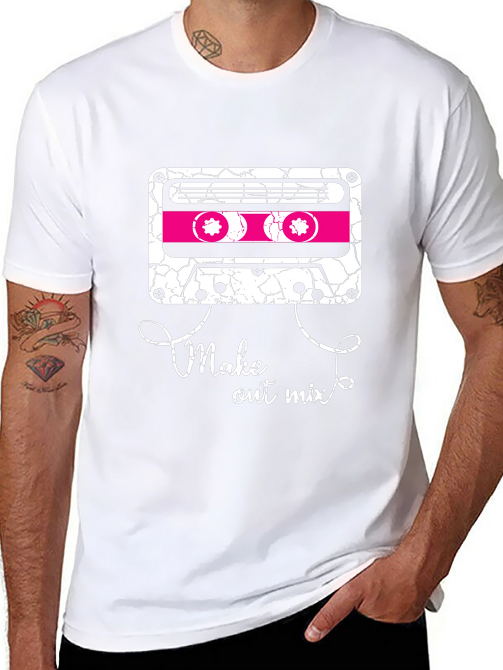 Retro Mixtape Graphic Tee - Make Out Mix