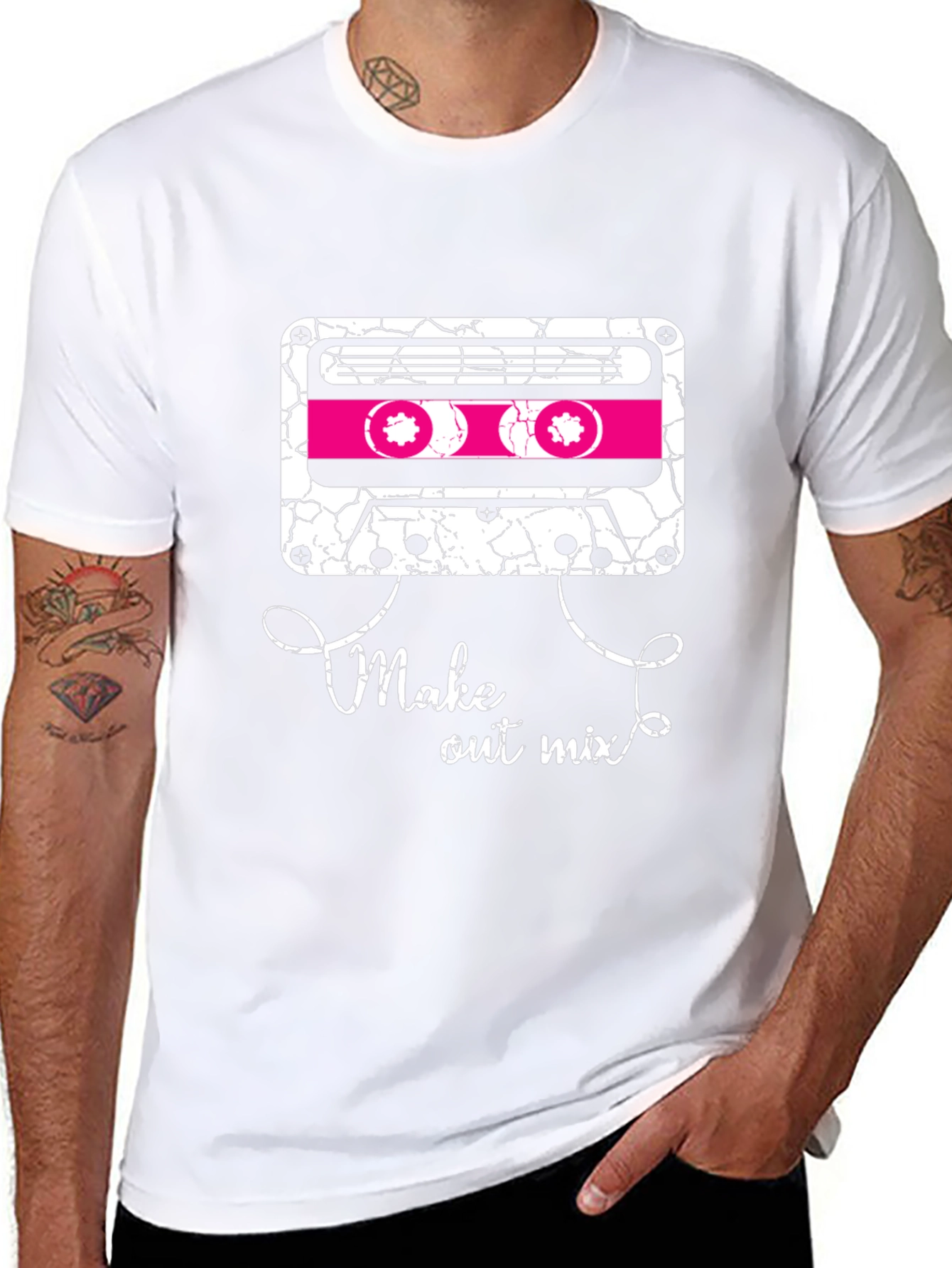 Retro Mixtape Graphic Tee - Make Out Mix