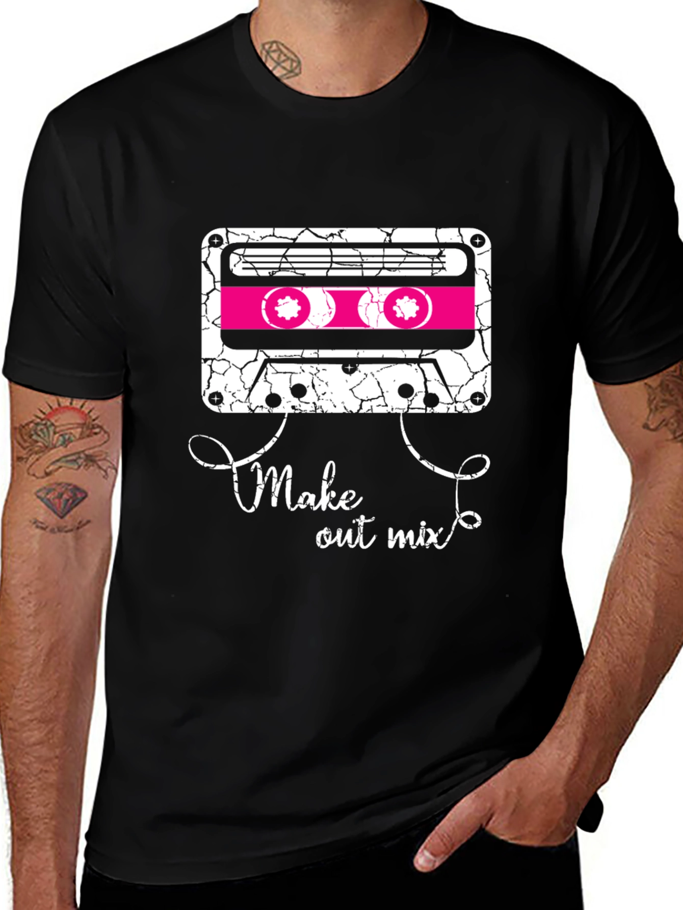Retro Mixtape Graphic Tee - Make Out Mix