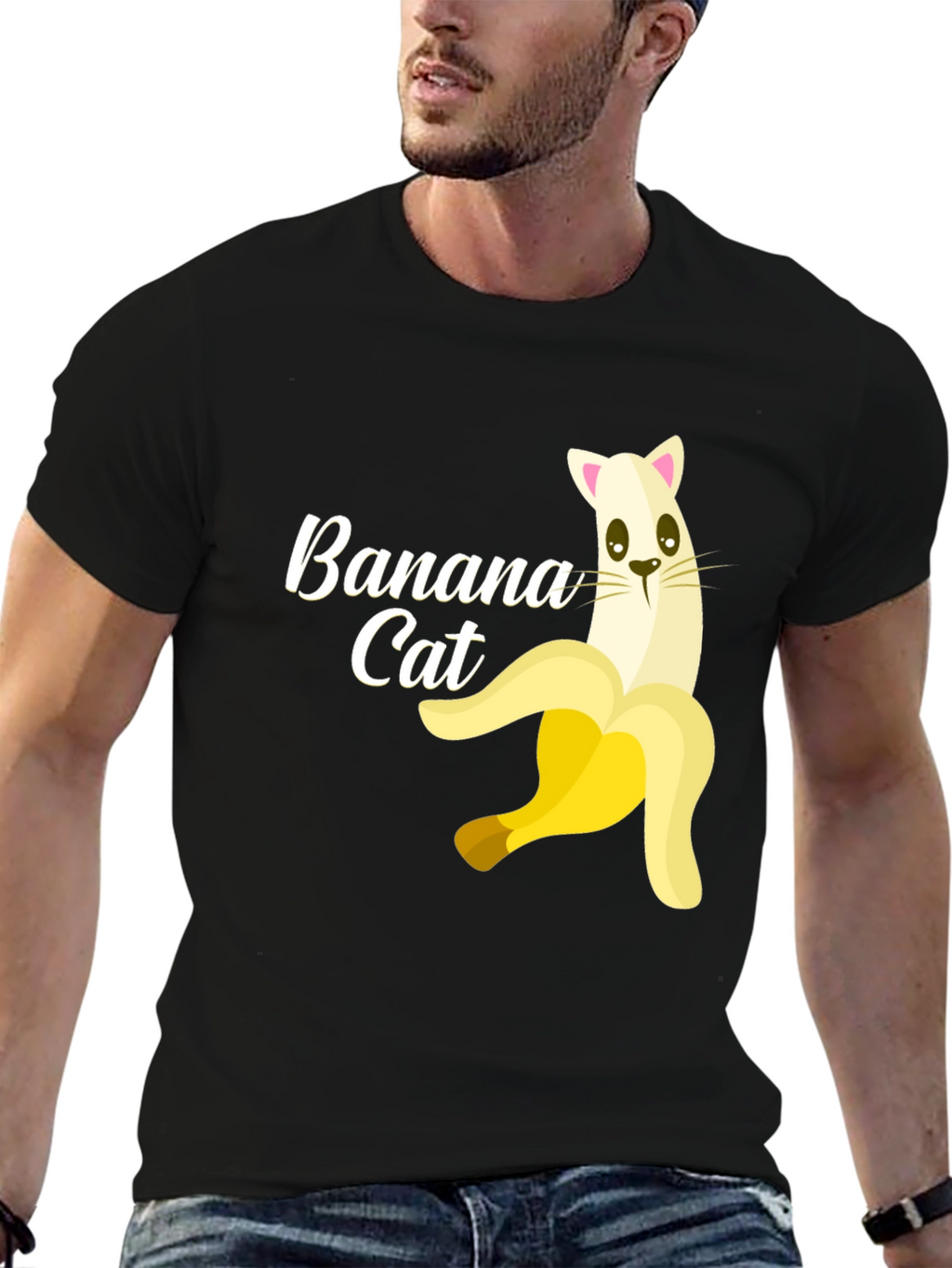 Banana Cat Graphic T-Shirt - Funny Unisex Tee