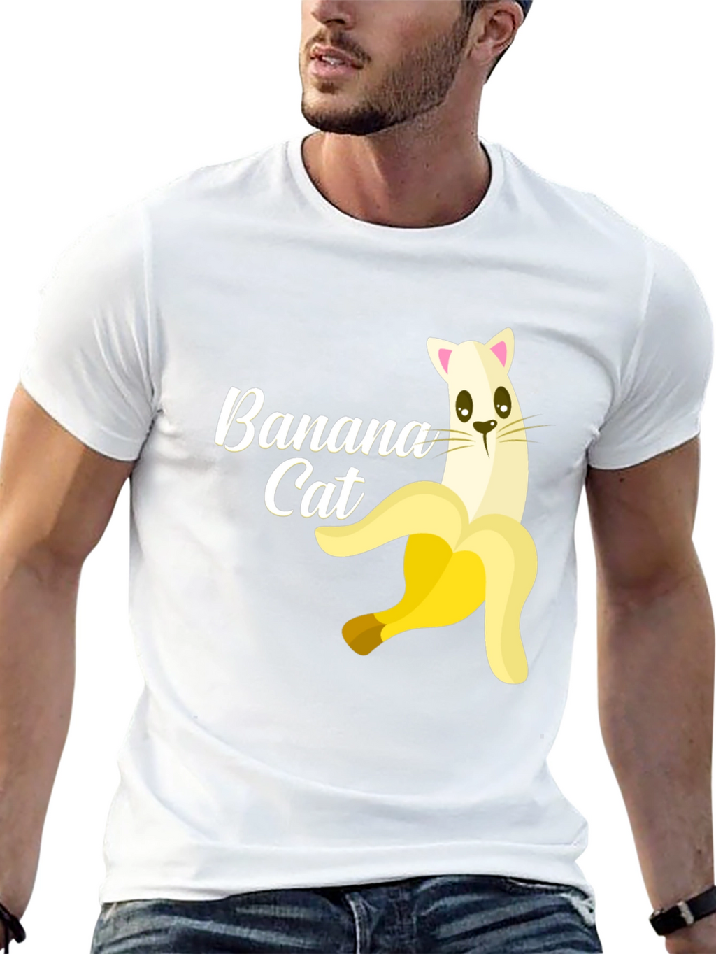 Banana Cat Graphic T-Shirt - Funny Unisex Tee