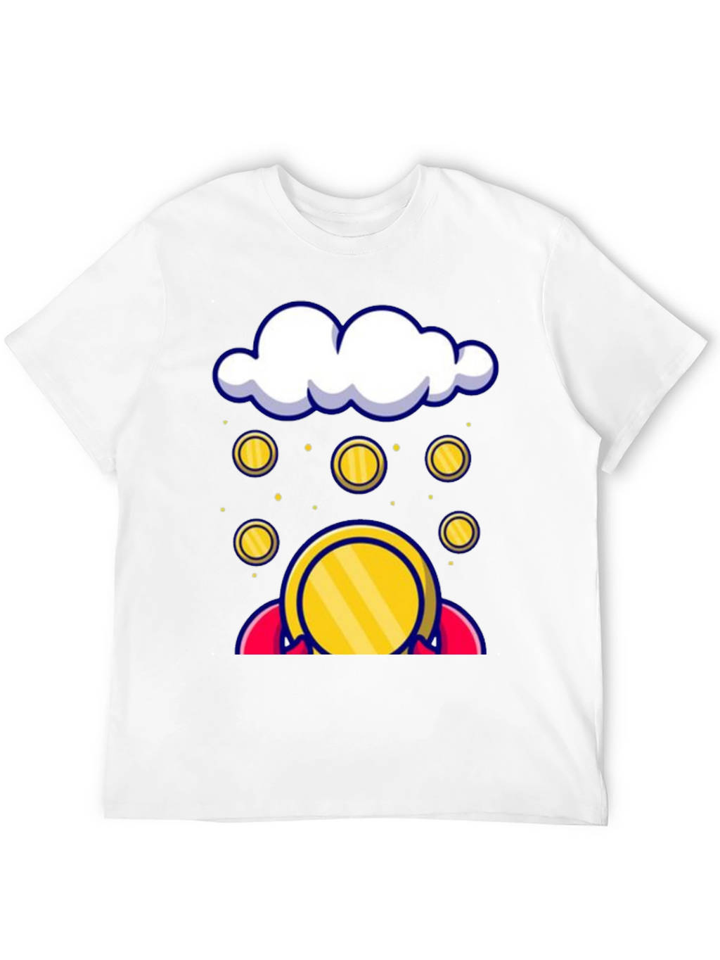 Cloud Coin Graphic Tee - Black