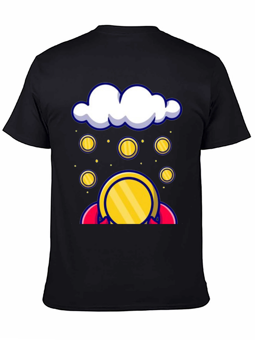 Cloud Coin Graphic Tee - Black