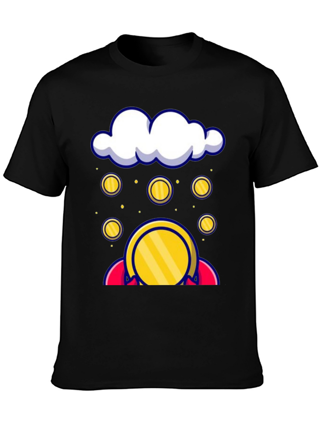 Cloud Coin Graphic Tee - Black