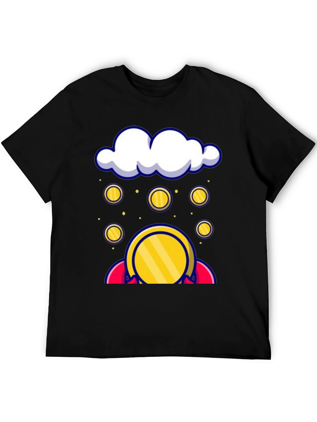Cloud Coin Graphic Tee - Black