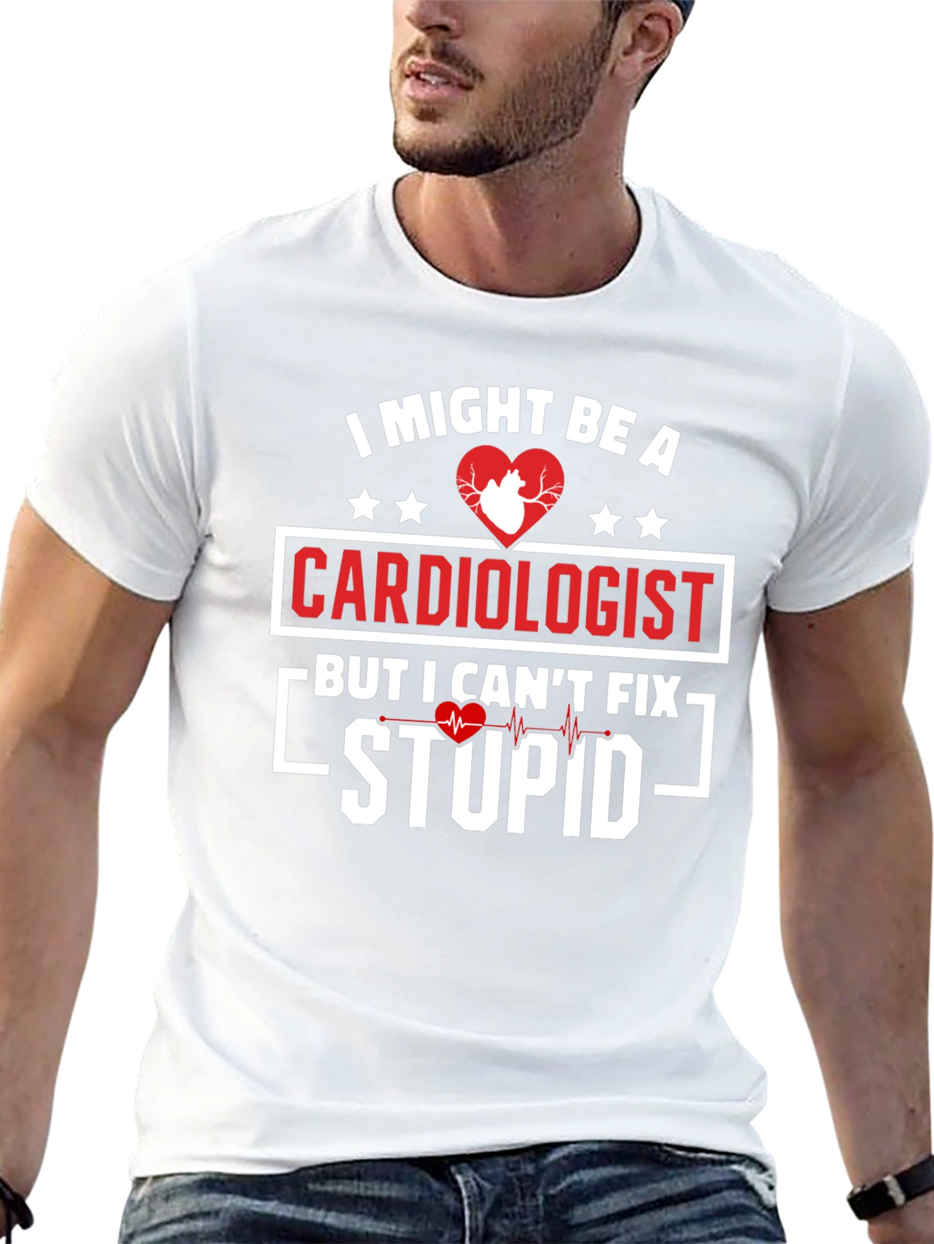 Cardiologist Humor Graphic T-Shirt