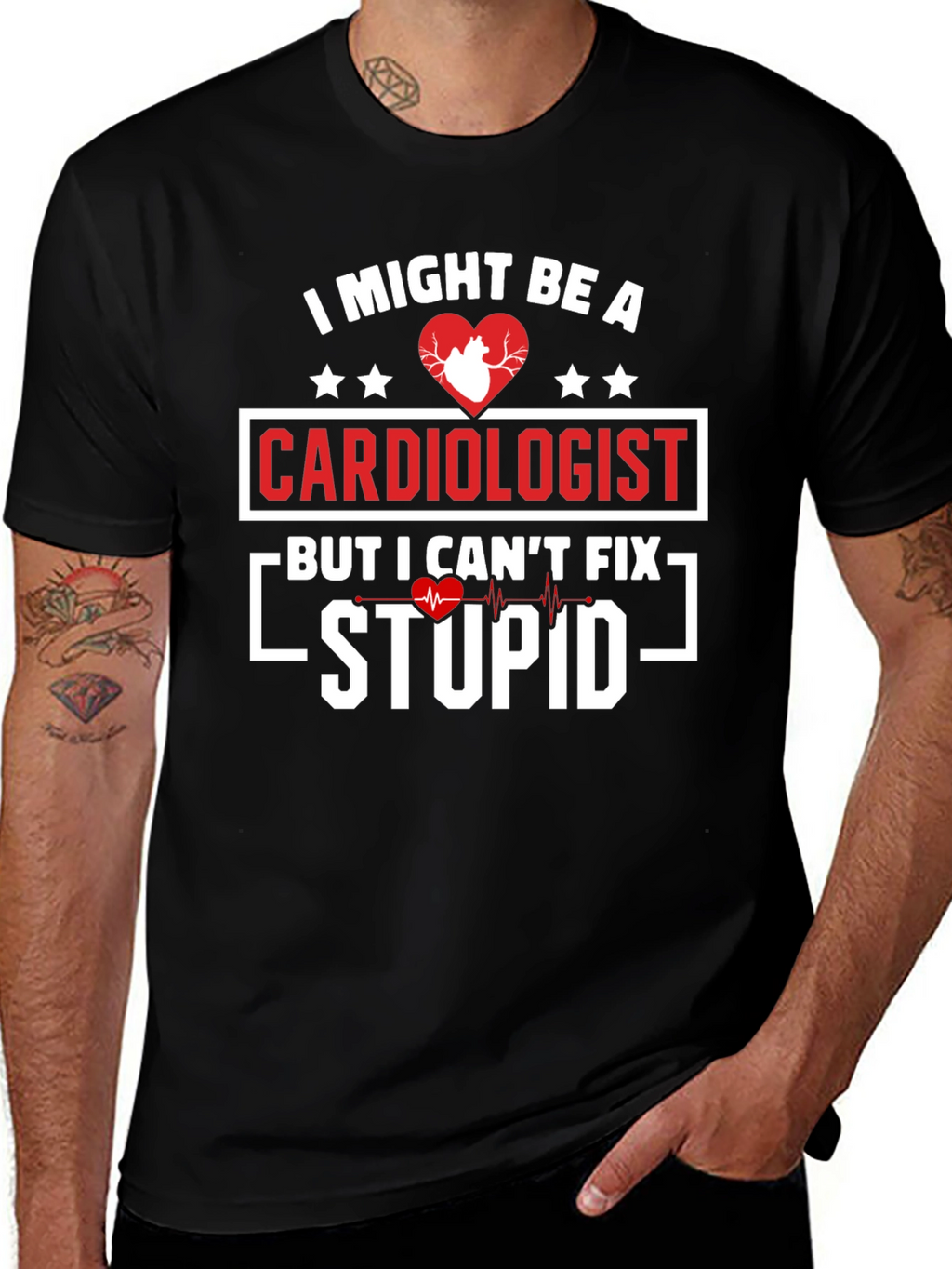 Cardiologist Humor Graphic T-Shirt