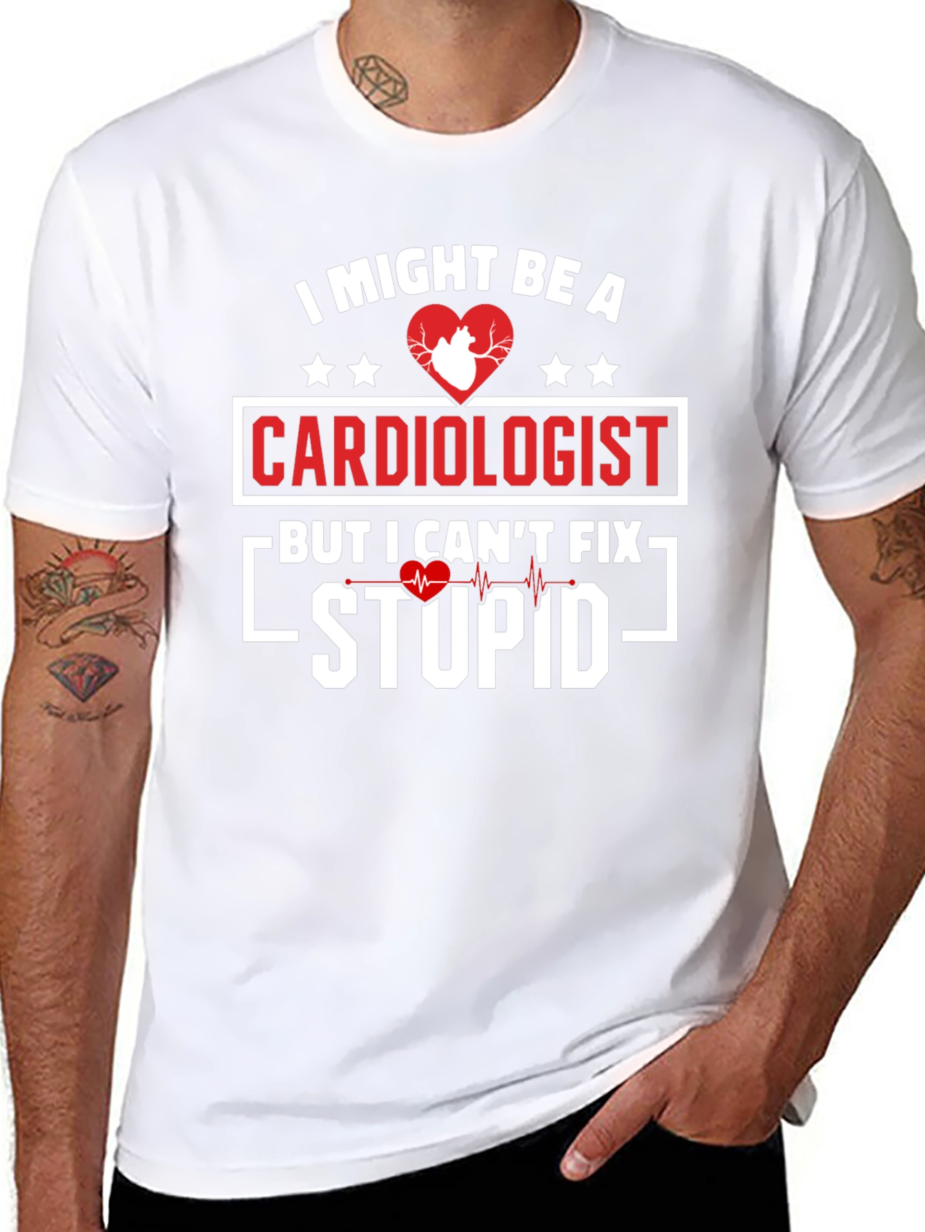Cardiologist Humor Graphic T-Shirt
