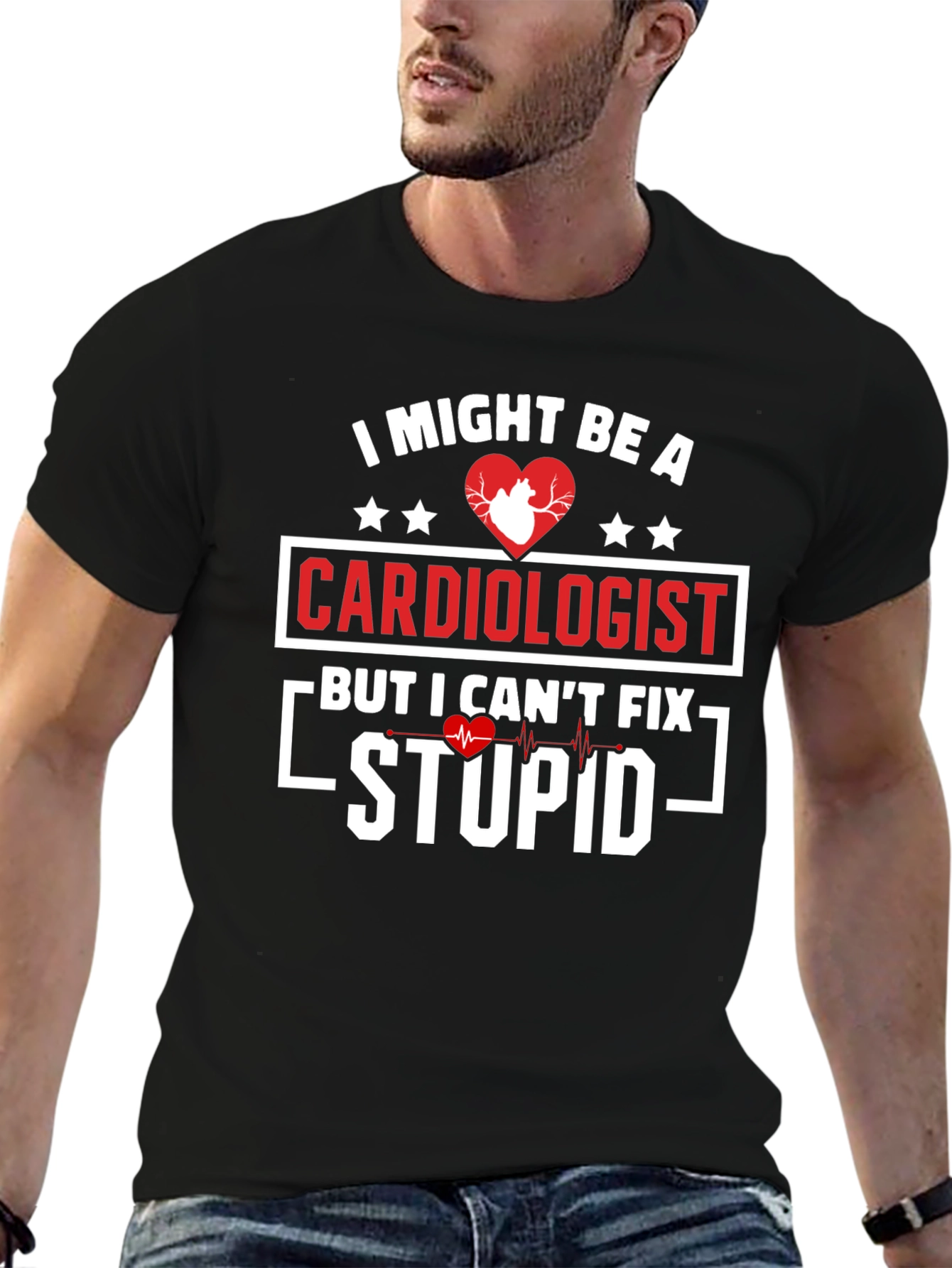 Cardiologist Humor Graphic T-Shirt