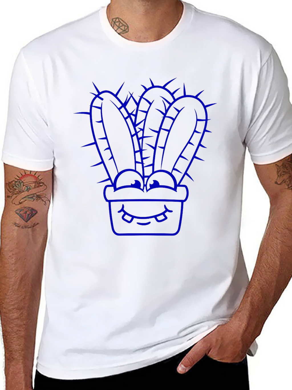 Cool Cactus Graphic Tee - Unique Design