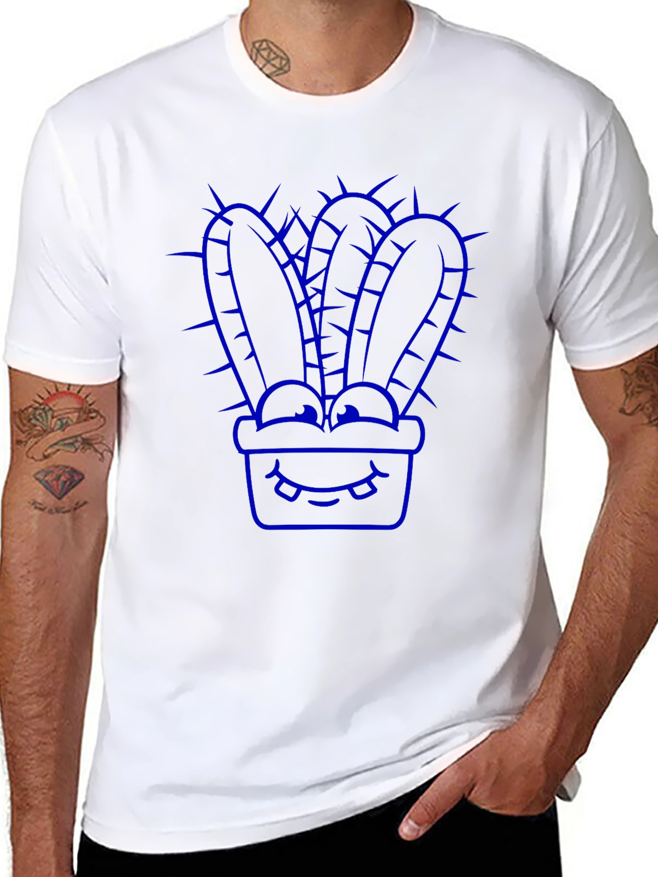 Cool Cactus Graphic Tee - Unique Design