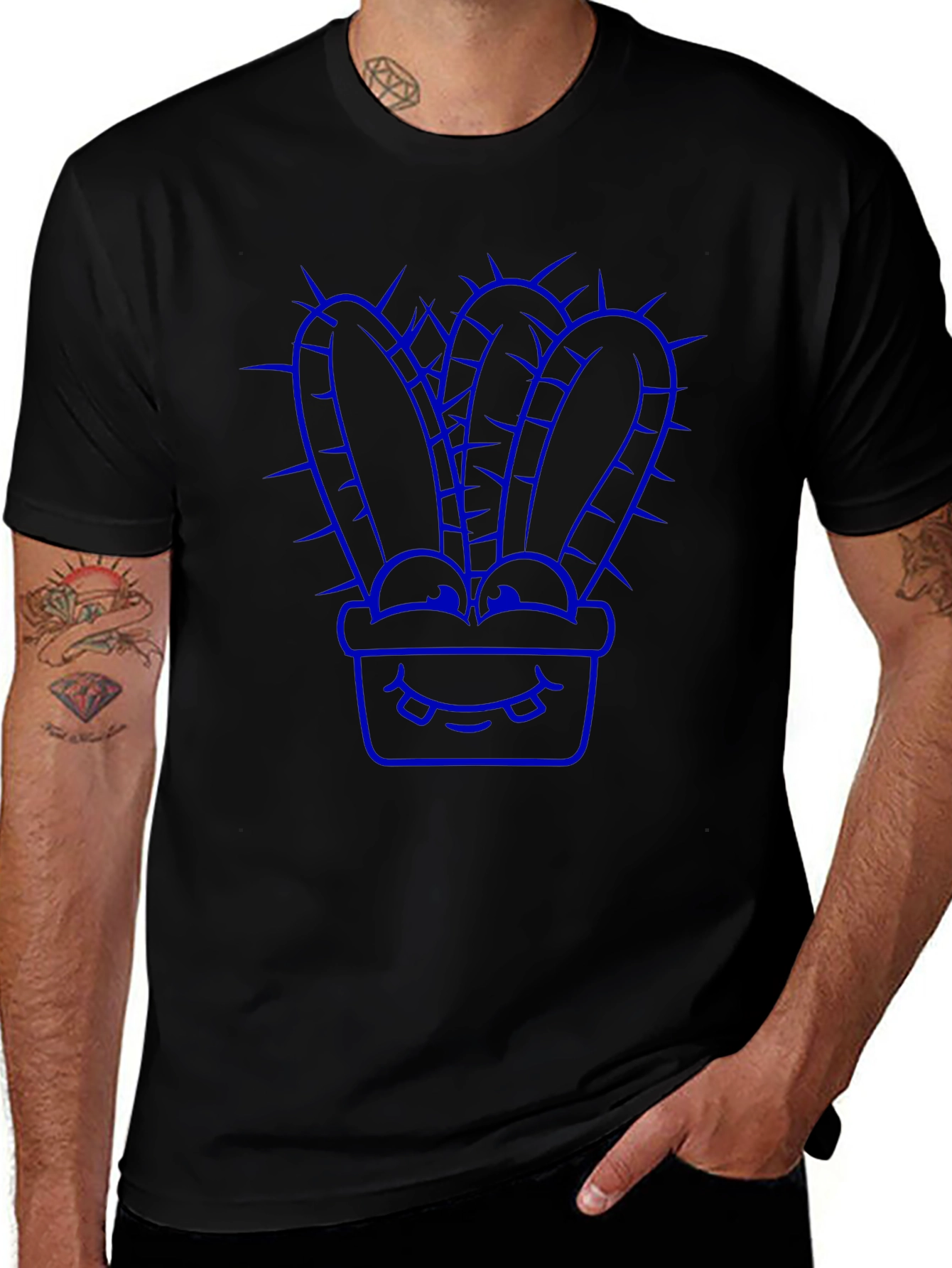 Cool Cactus Graphic Tee - Unique Design