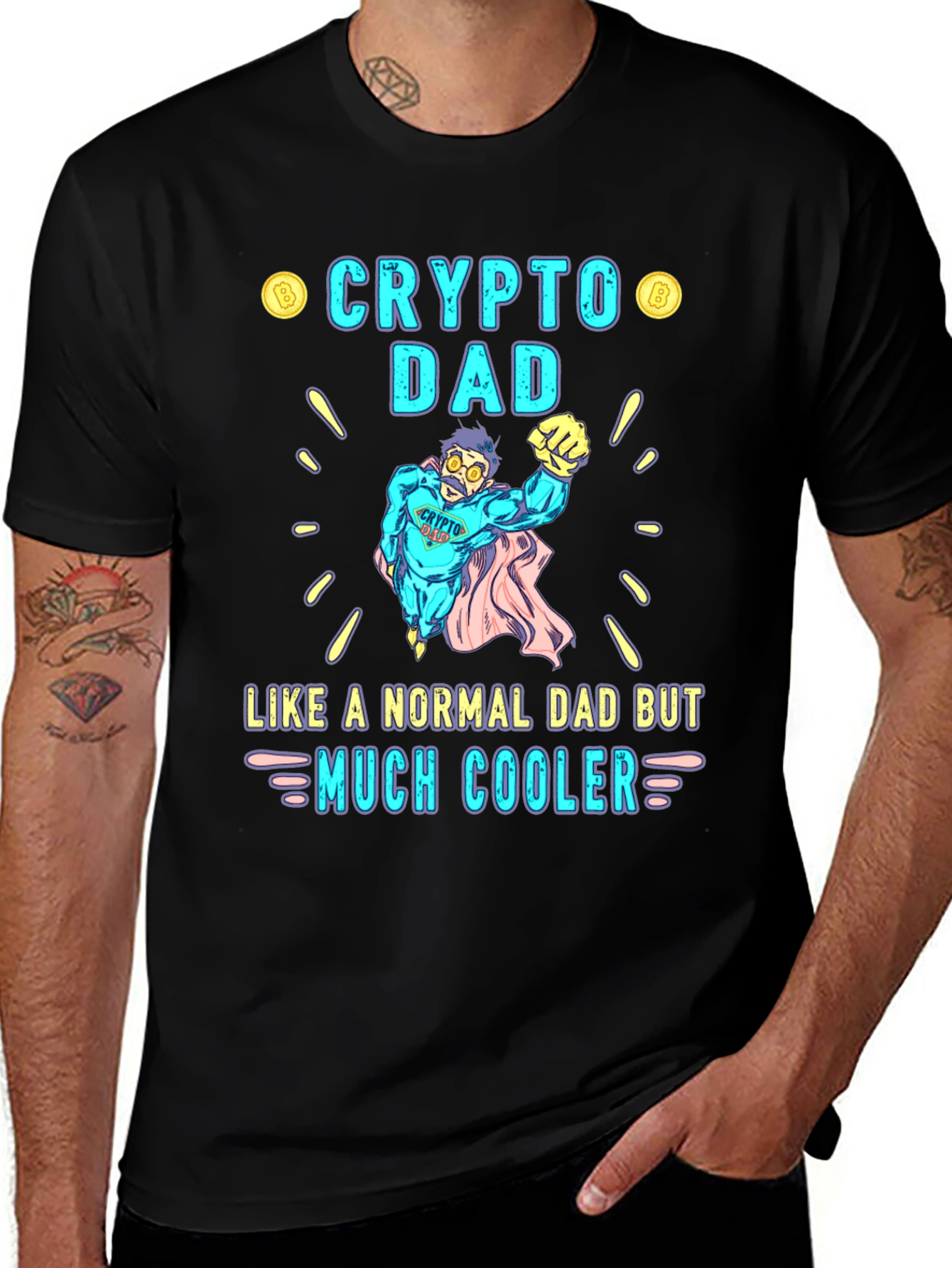 Crypto Dad T-Shirt - Like A Normal Dad But Much Cooler!
