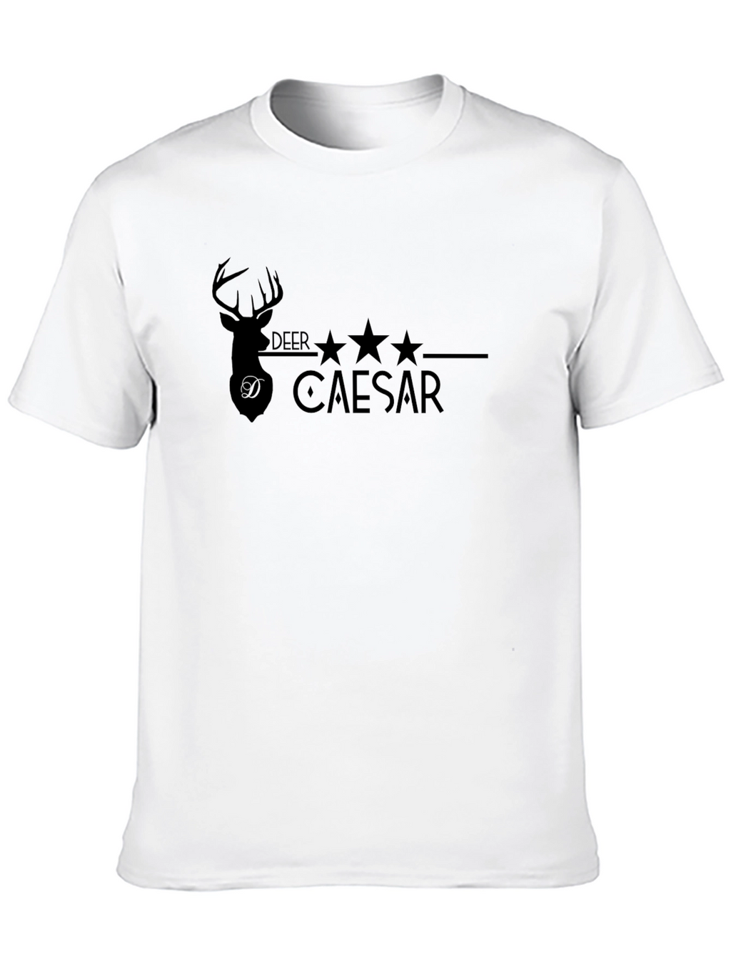 Deer Caesar Graphic Print T-Shirt