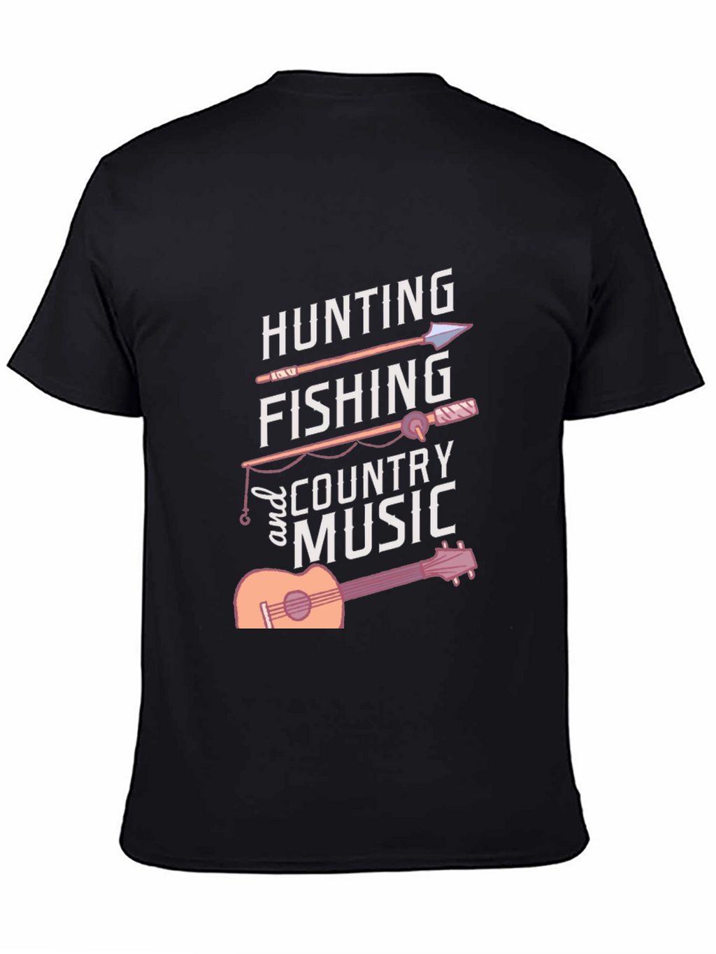 Hunting Fishing Country Music Graphic Tee