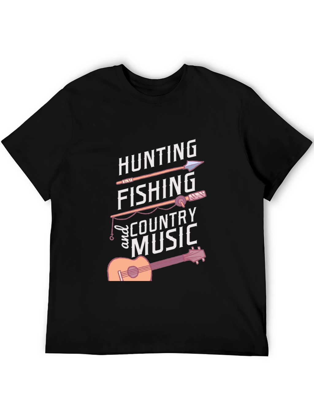 Hunting Fishing Country Music Graphic Tee