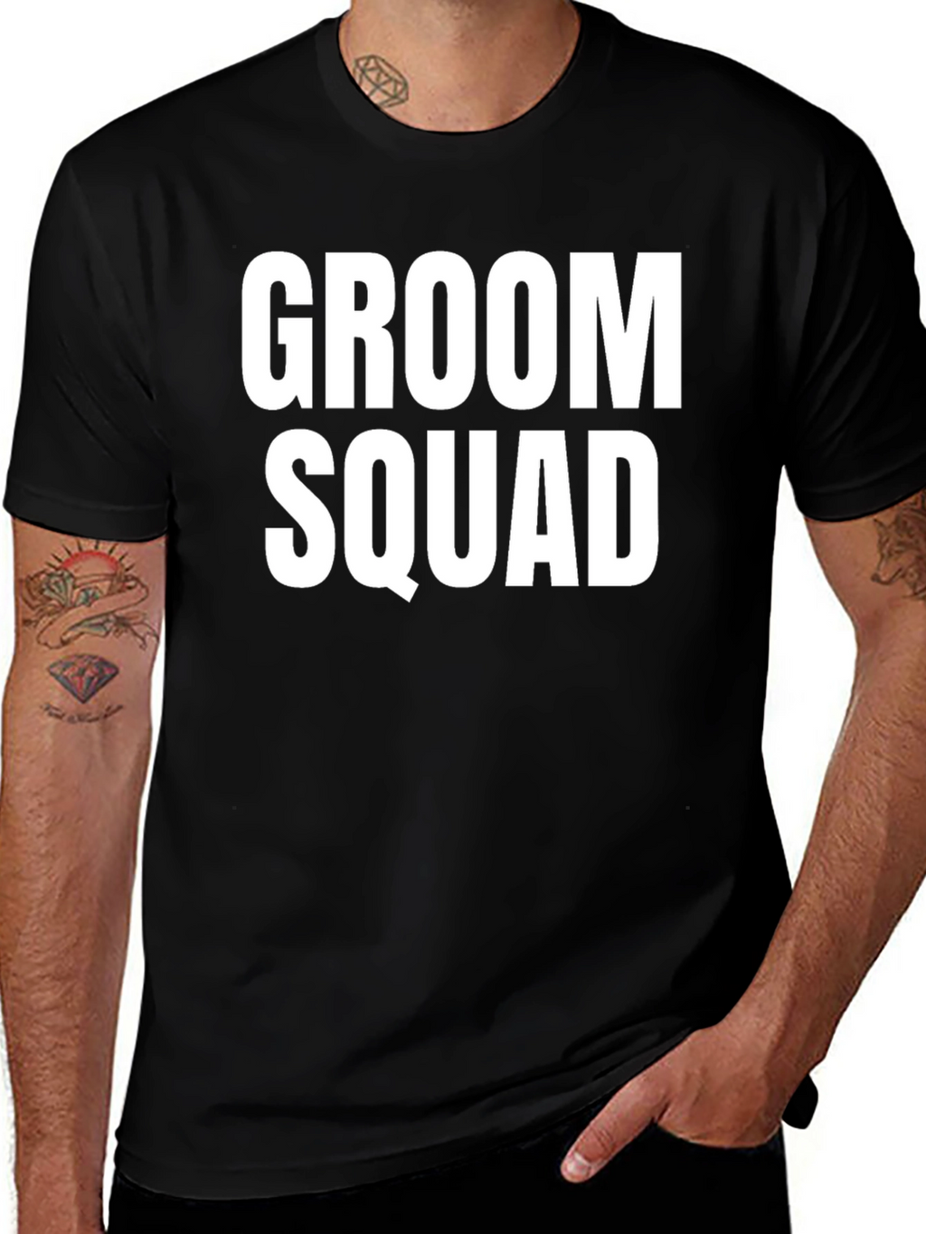 Groom Squad Graphic Tee - Black