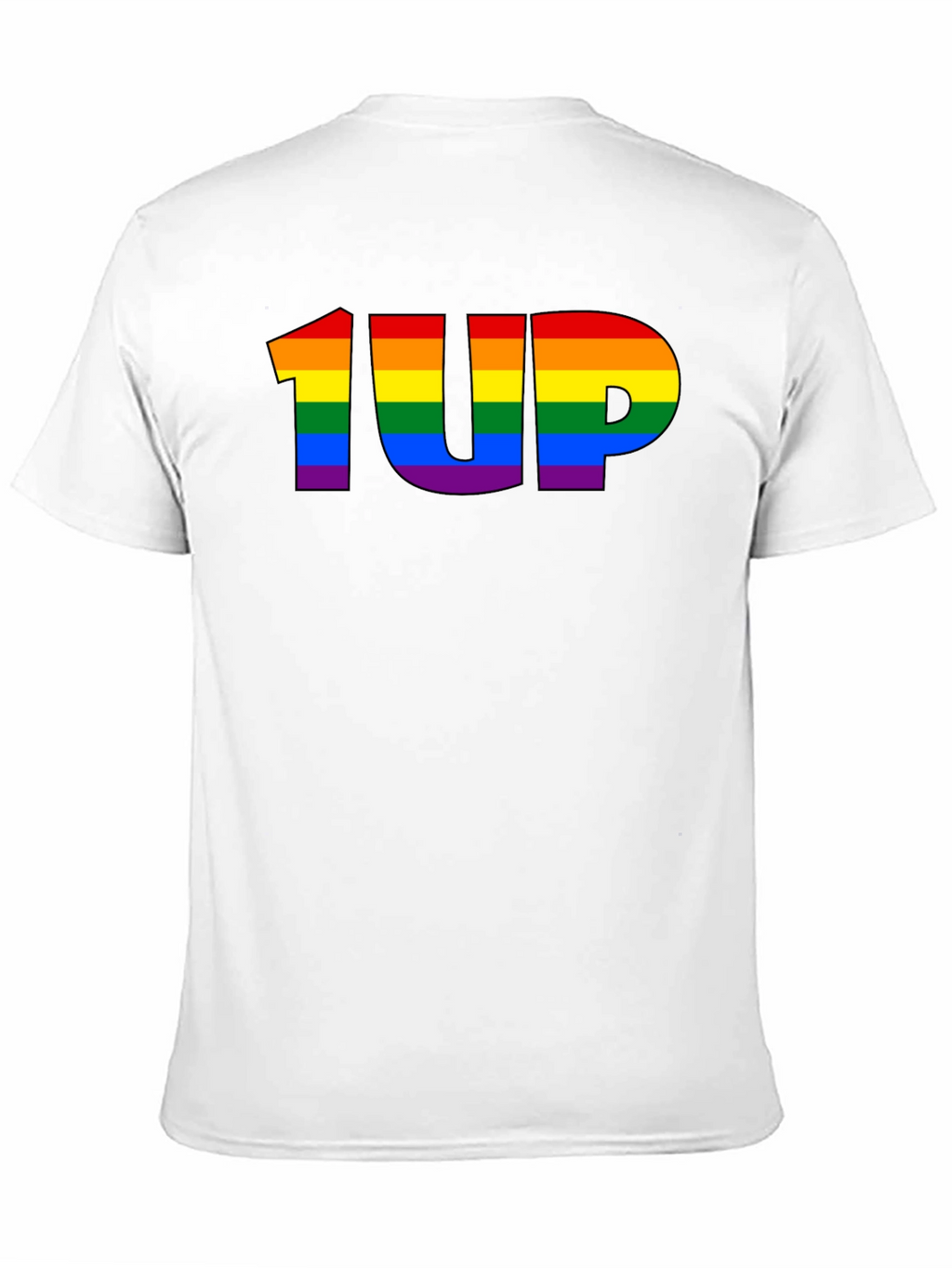 Rainbow 1UP Graphic Black T-Shirt